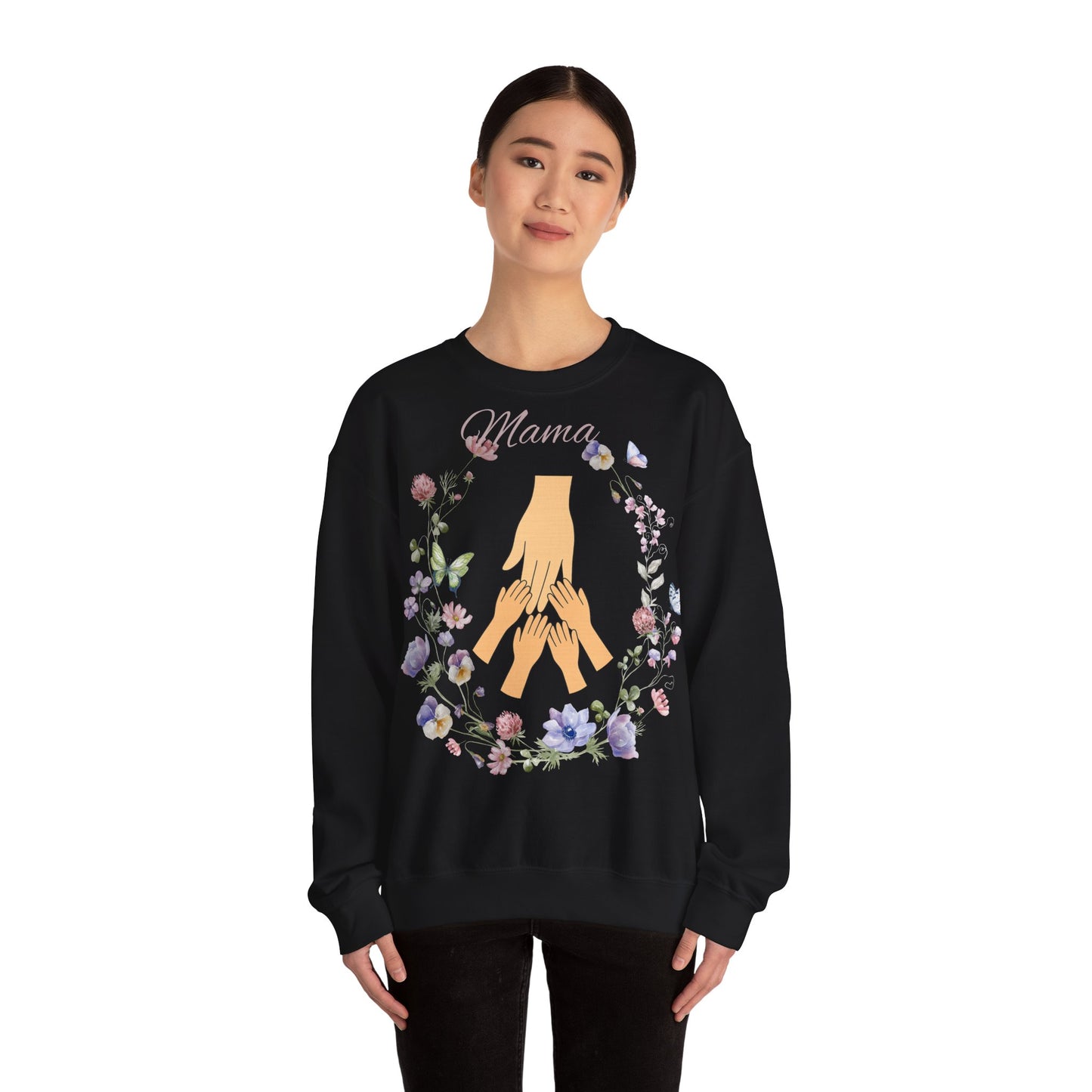 Floral Mama Crewneck Sweatshirt - Perfect Gift for Mother's Day