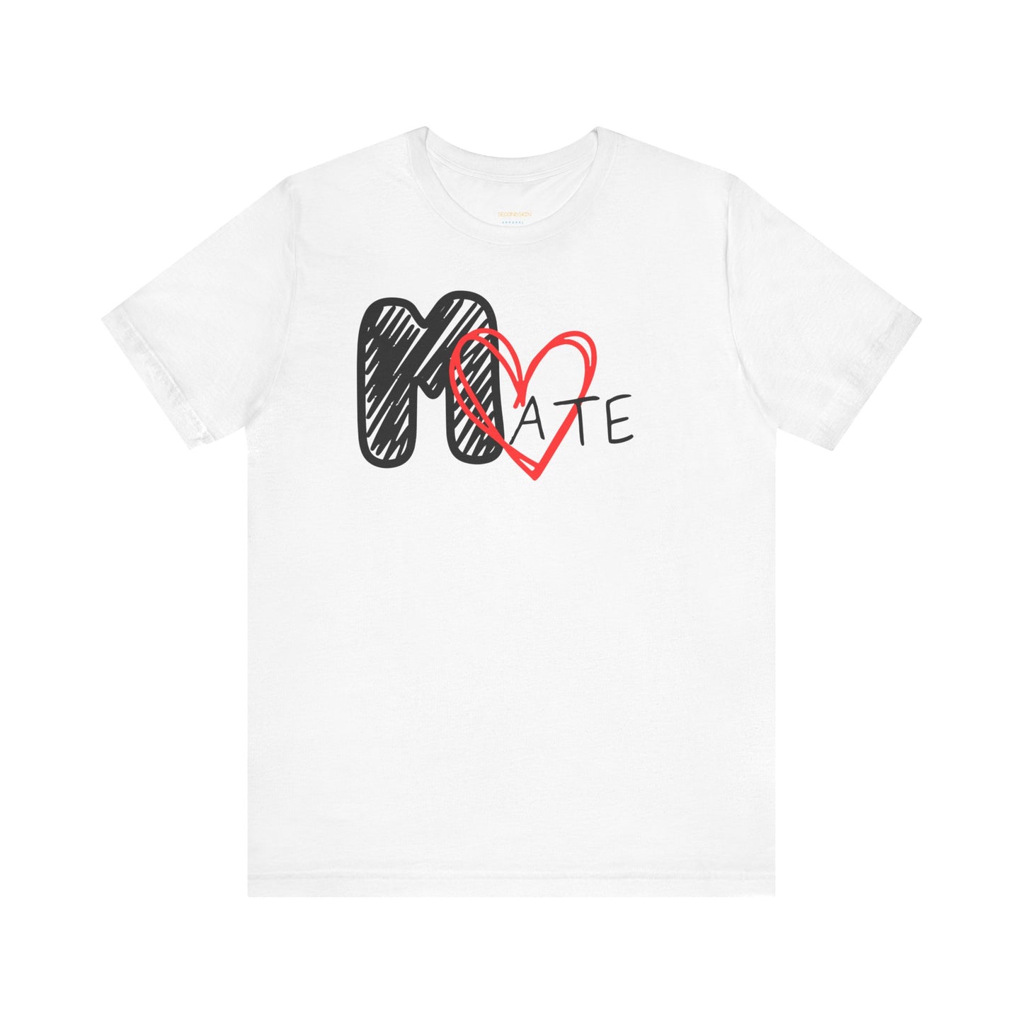 T-shirt unisexe à manches courtes assorti pour couple