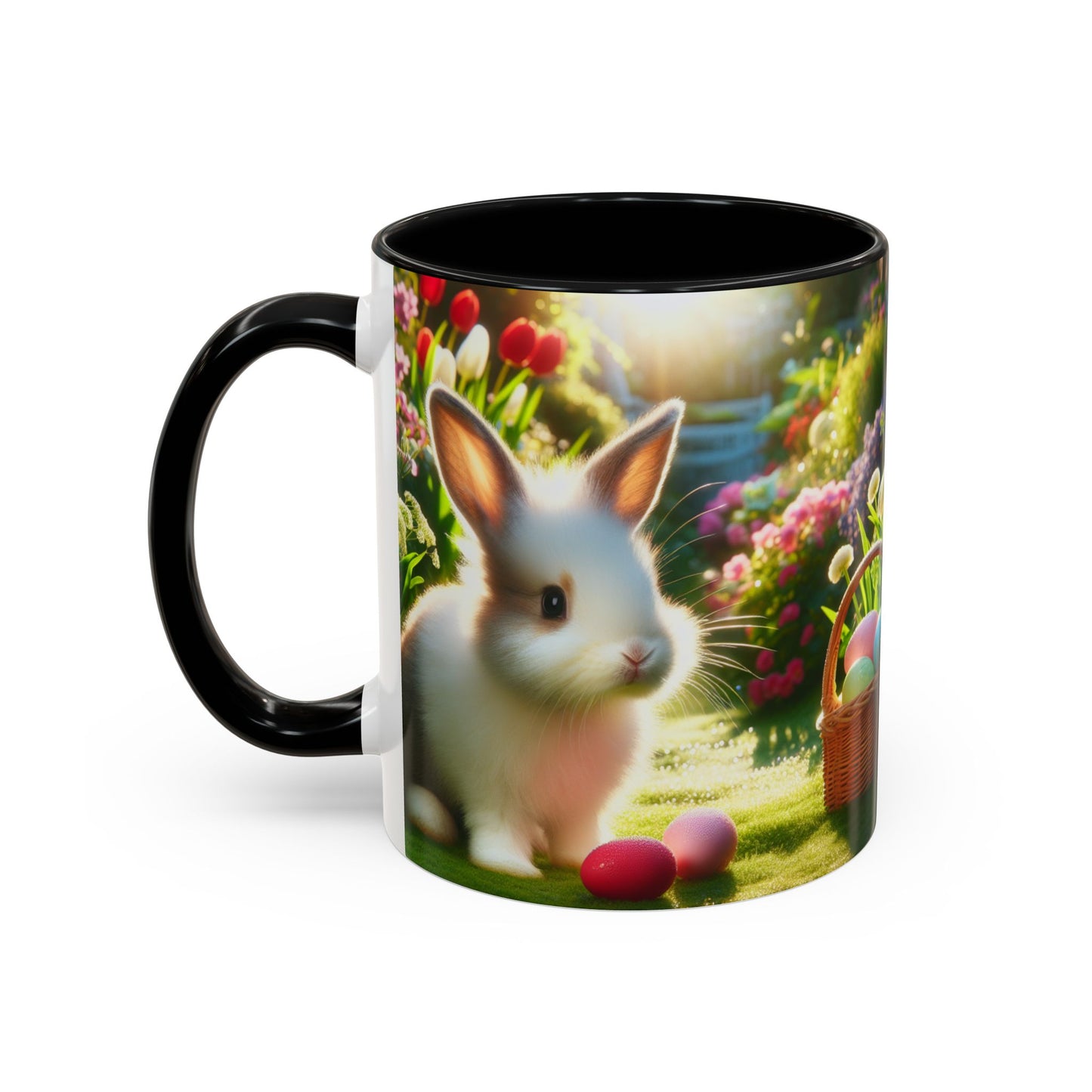 Happy Easter Accent Coffee Mug - 11 & 15oz - Perfect for Spring Celebrations