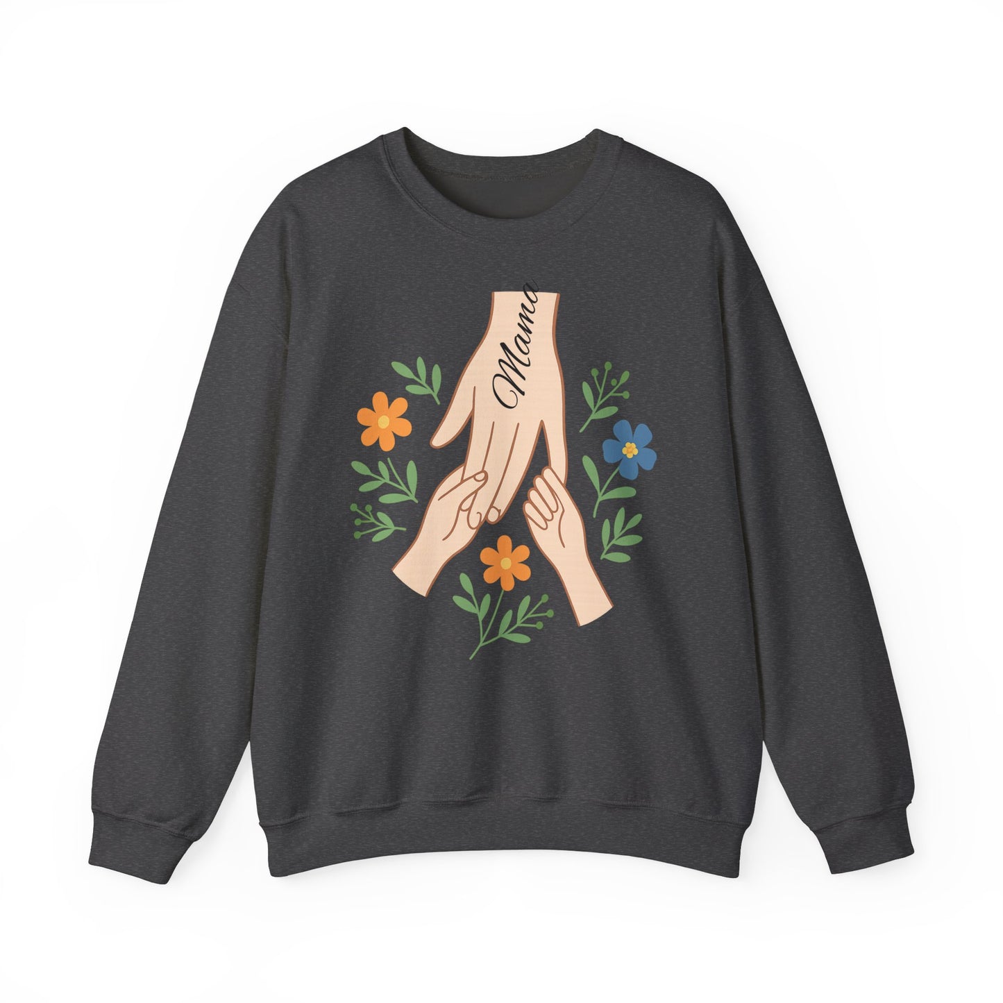 Personalized Mama Hands Crewneck Sweatshirt