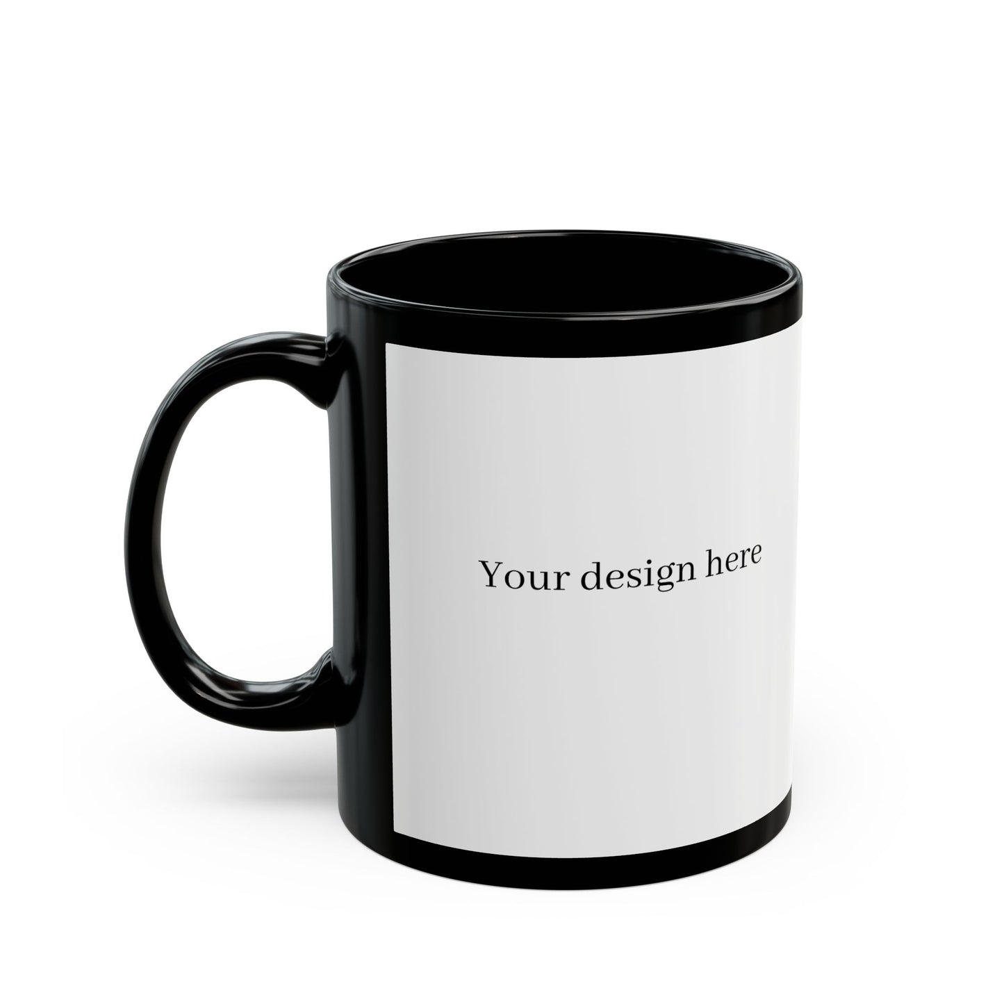 Mug Noir Personnalisé - Créez Votre Design Photo (11oz & 15oz)