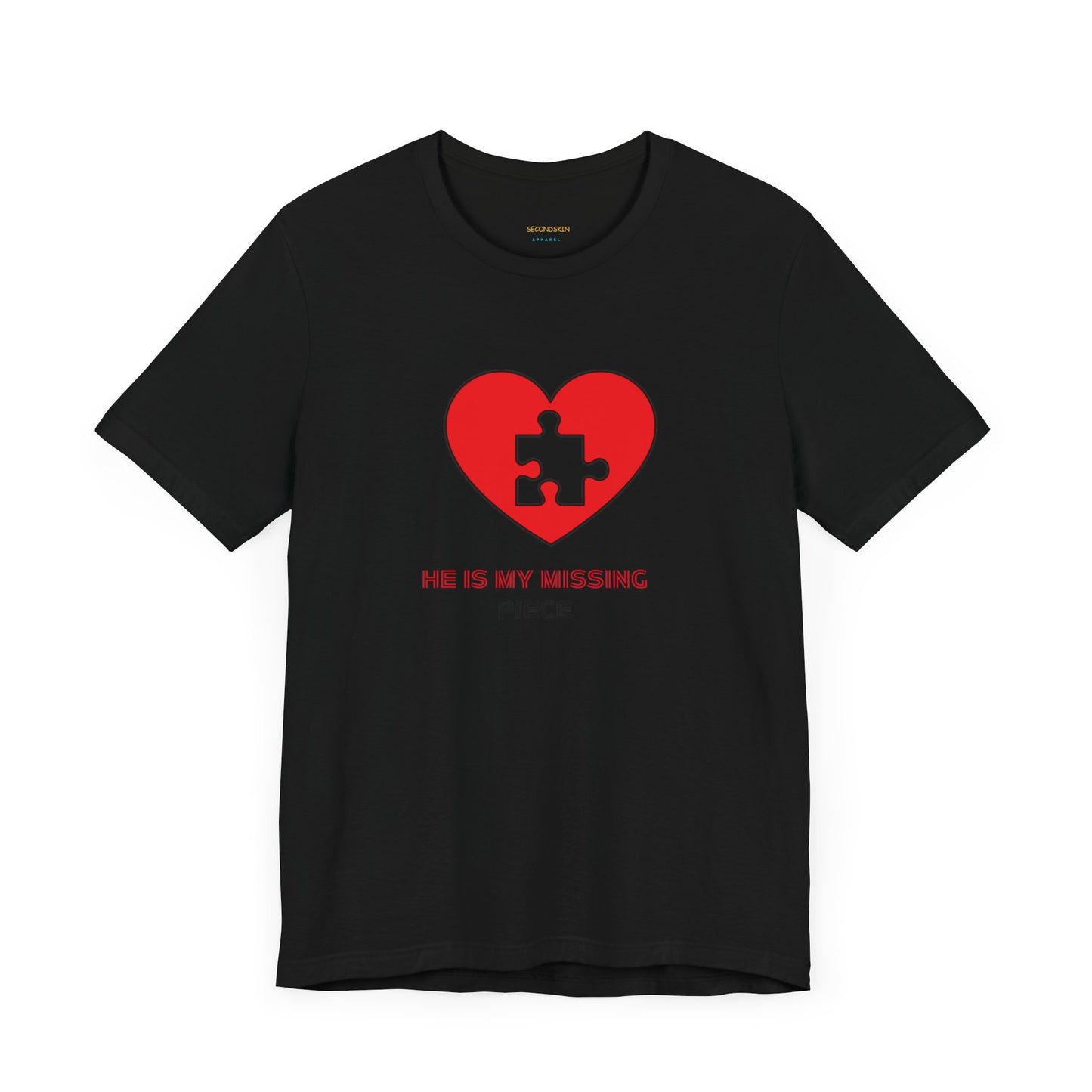 Weißes Unisex-Jersey-T-Shirt mit kurzen Ärmeln für Paare