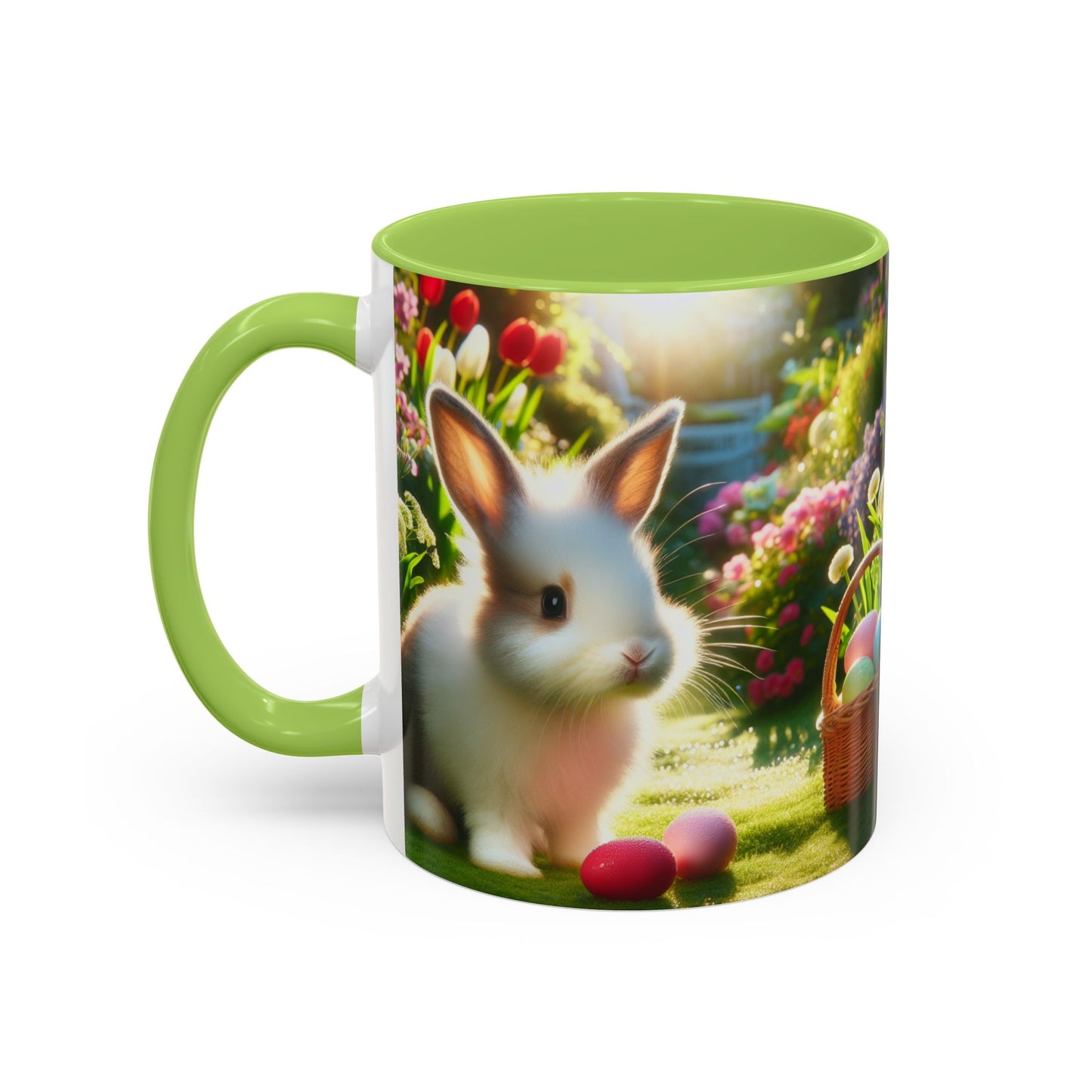 Happy Easter Accent Coffee Mug - 11 & 15oz - Perfect for Spring Celebrations