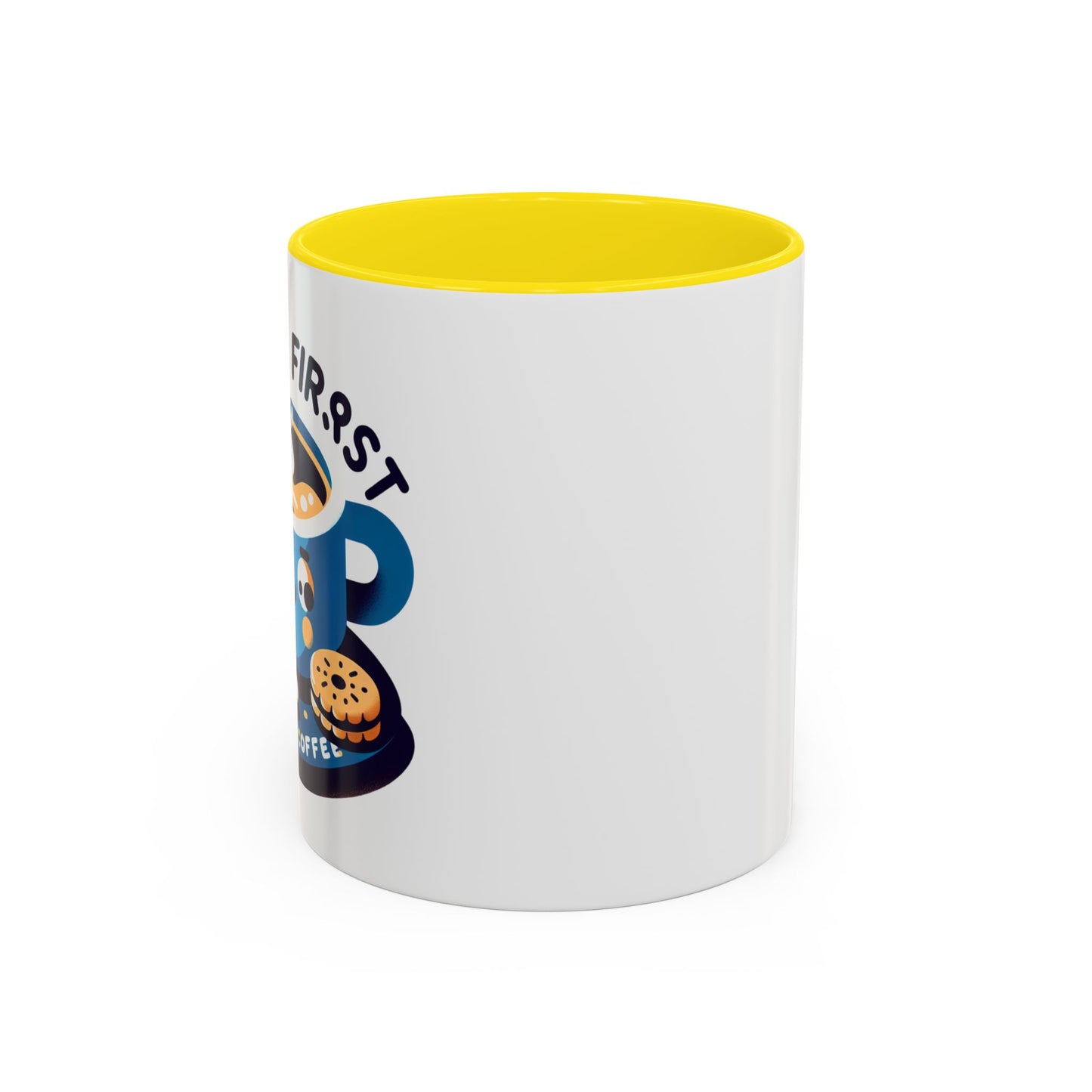 Mug à café amusant pour les amateurs de café - Design "Première Gorgée" (11/15oz)