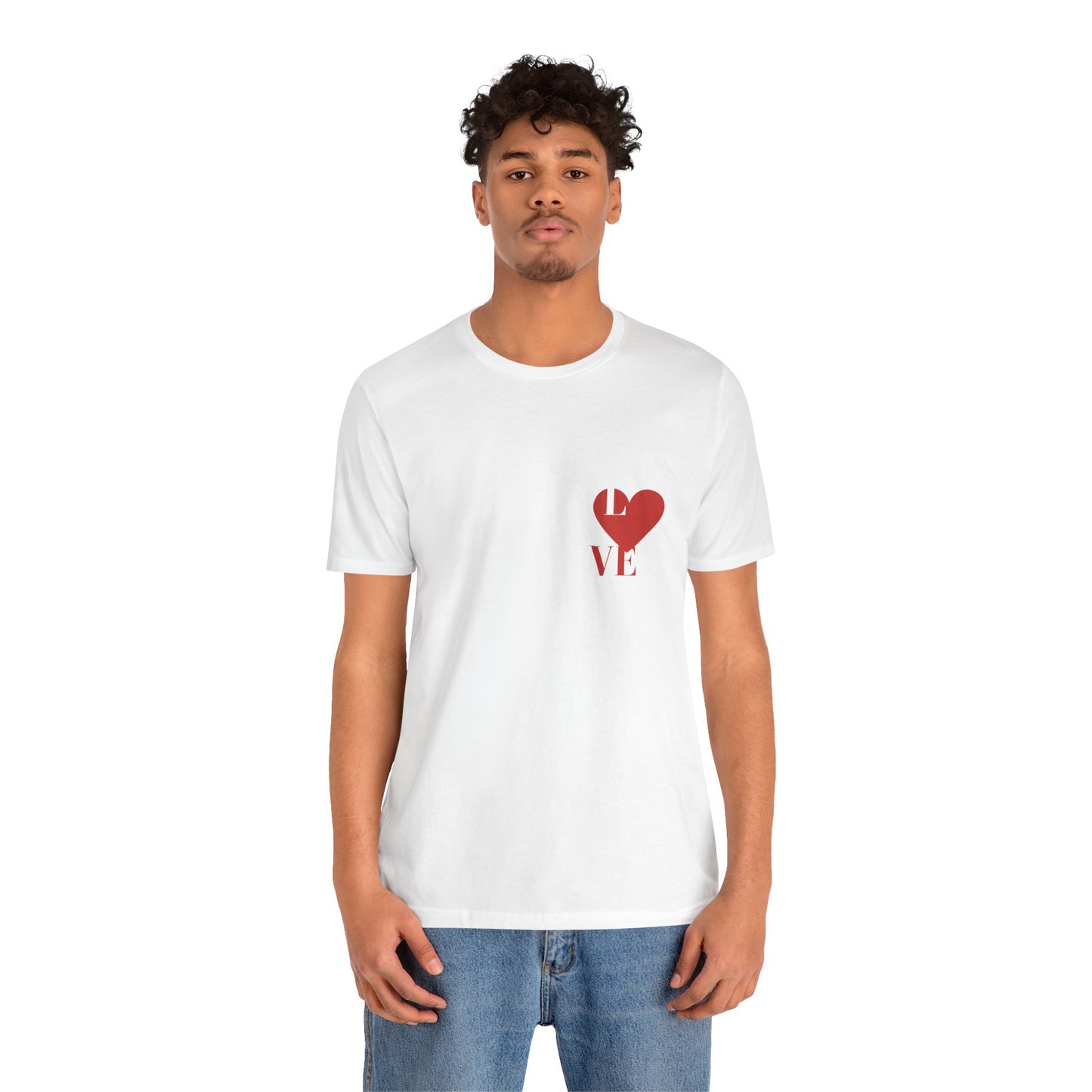 White Unisex Jersey Short Sleeve  Tee