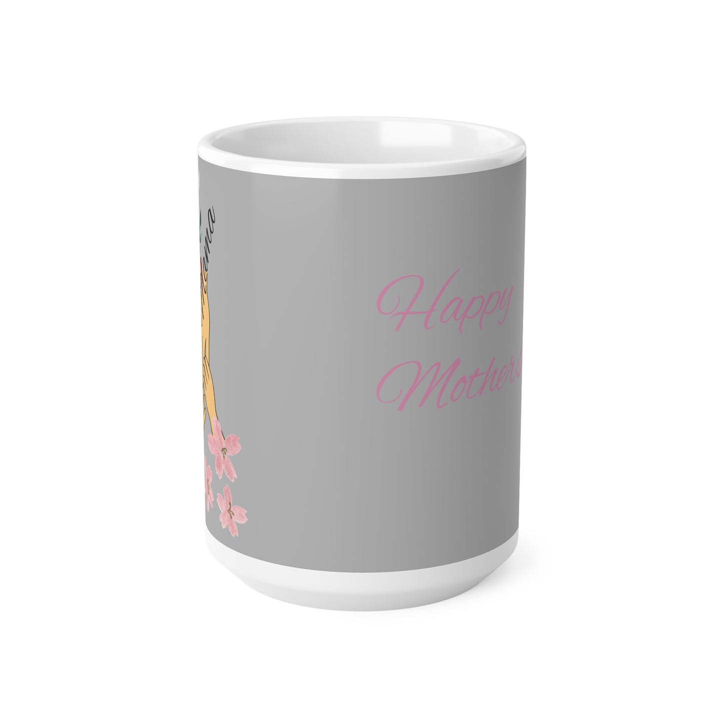 Personalized Mama Mug - Happy Mother's Day Gift - Floral Ceramic Coffee Cup