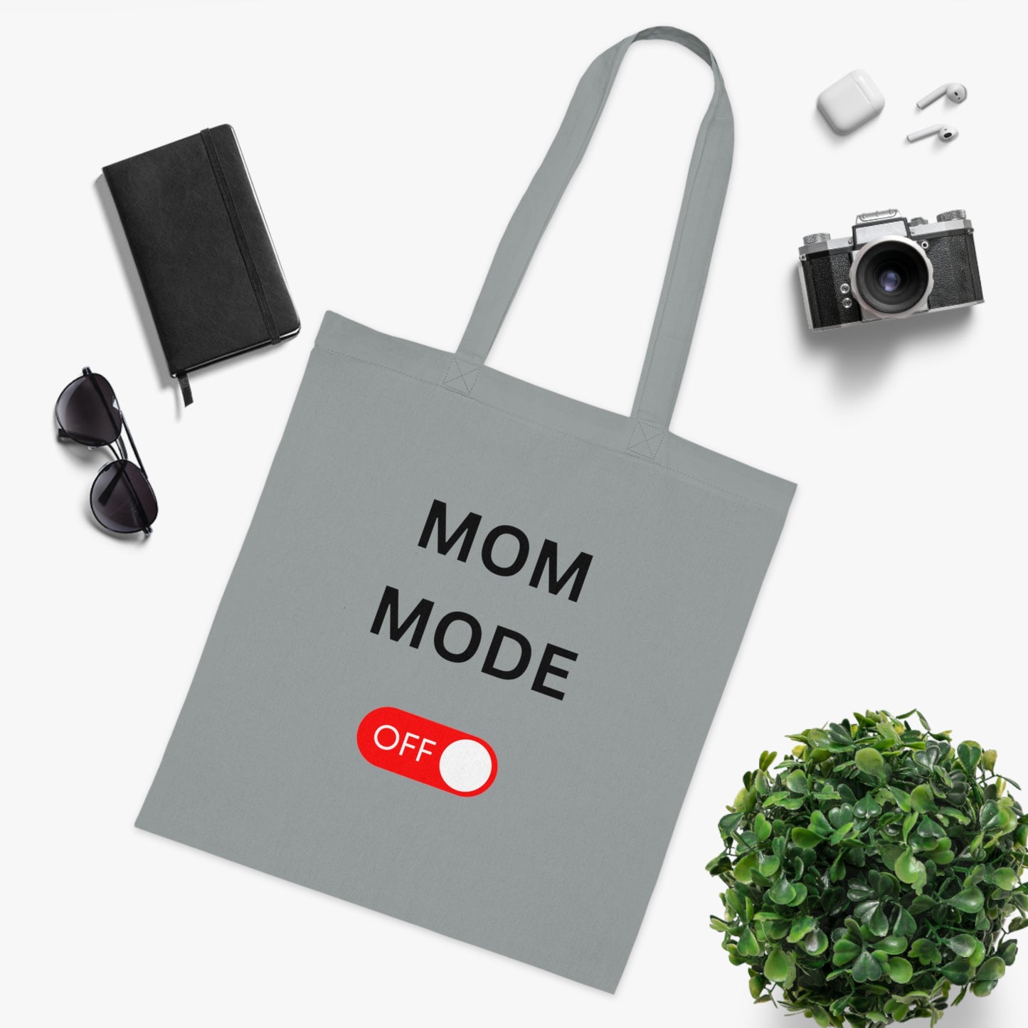 Mom Mode Off Cotton Tote Bag  gift for Mother’s Day Muttertag