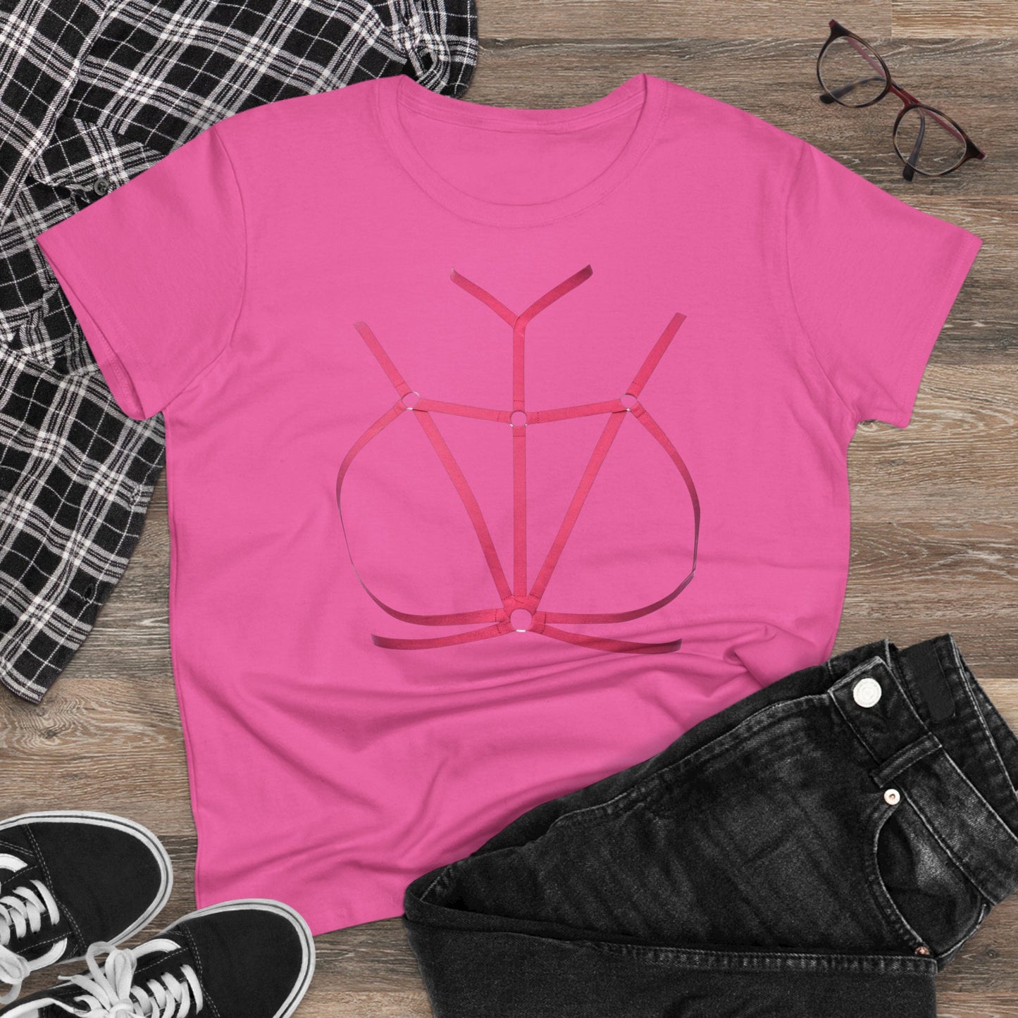 Damen T-Shirt Lässiges Baumwoll-Tee