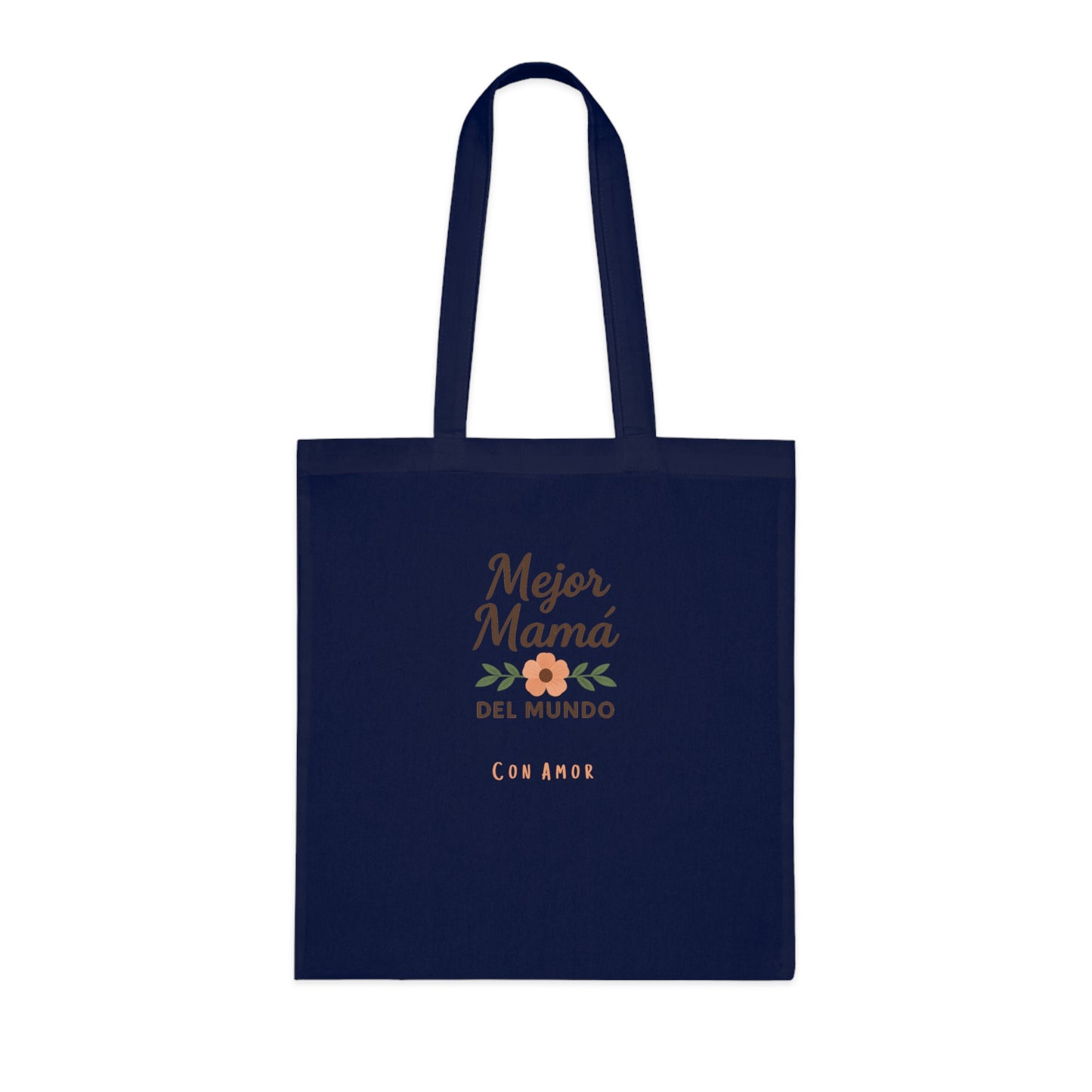 Best Mom Cotton Tote Bag | Floral Design | Perfect for Mother’s Day