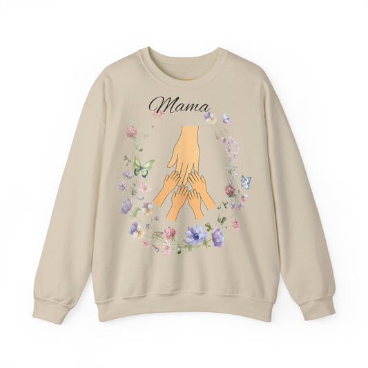Floral Mama Crewneck Sweatshirt - Perfect Gift for Mother's Day