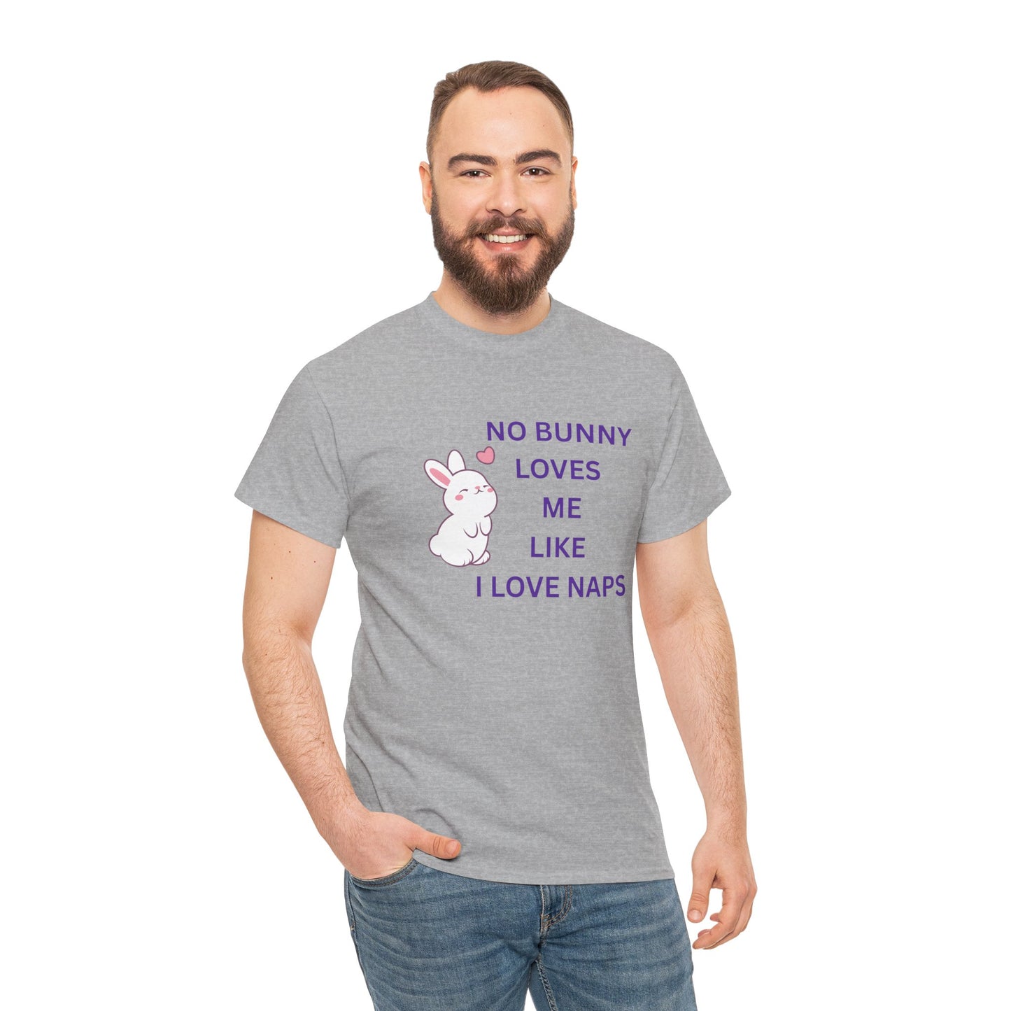 Funny Bunny Nap Lover Unisex Heavy Cotton Tee