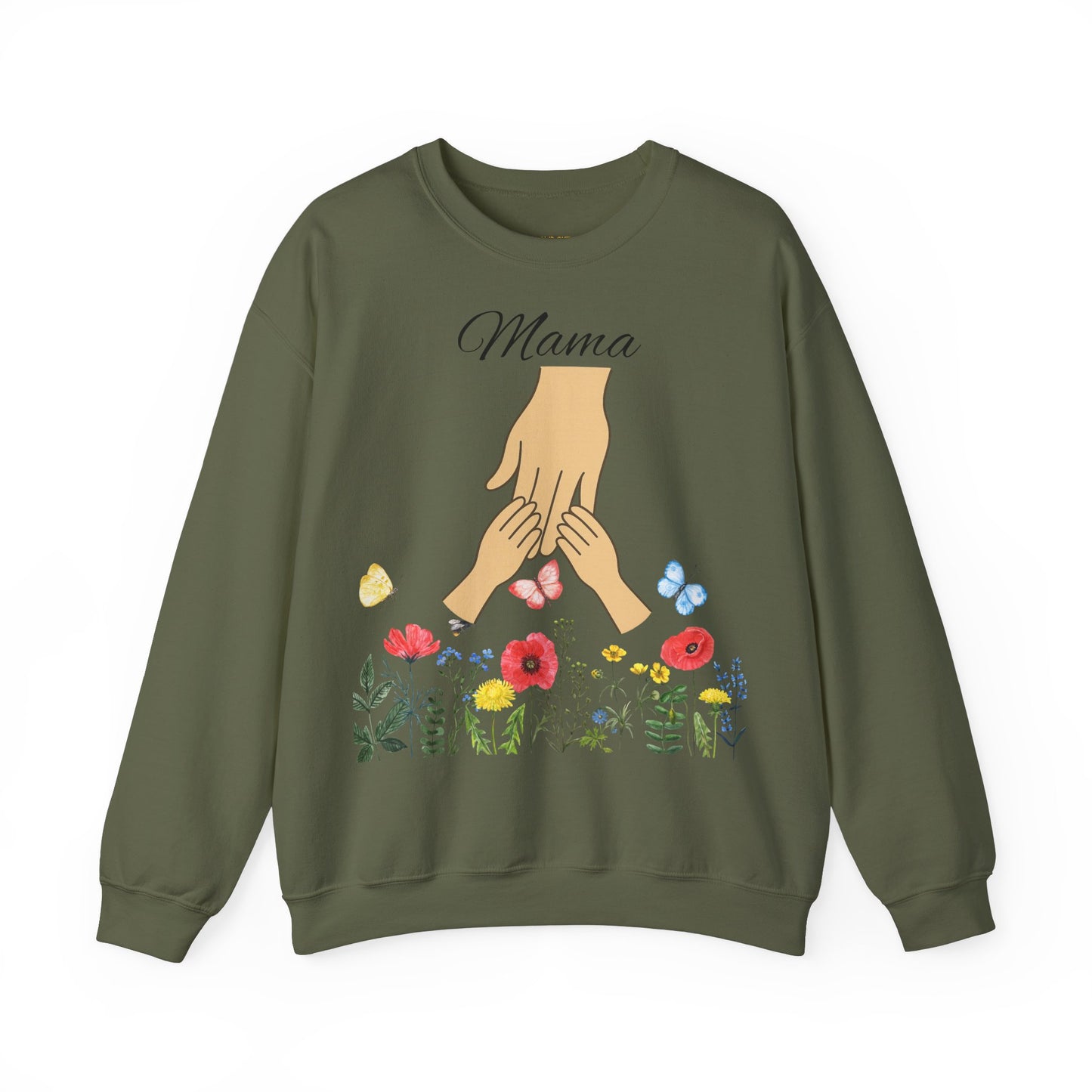 Floral Mama Crewneck Sweatshirt - Unisex Heavy Blend™