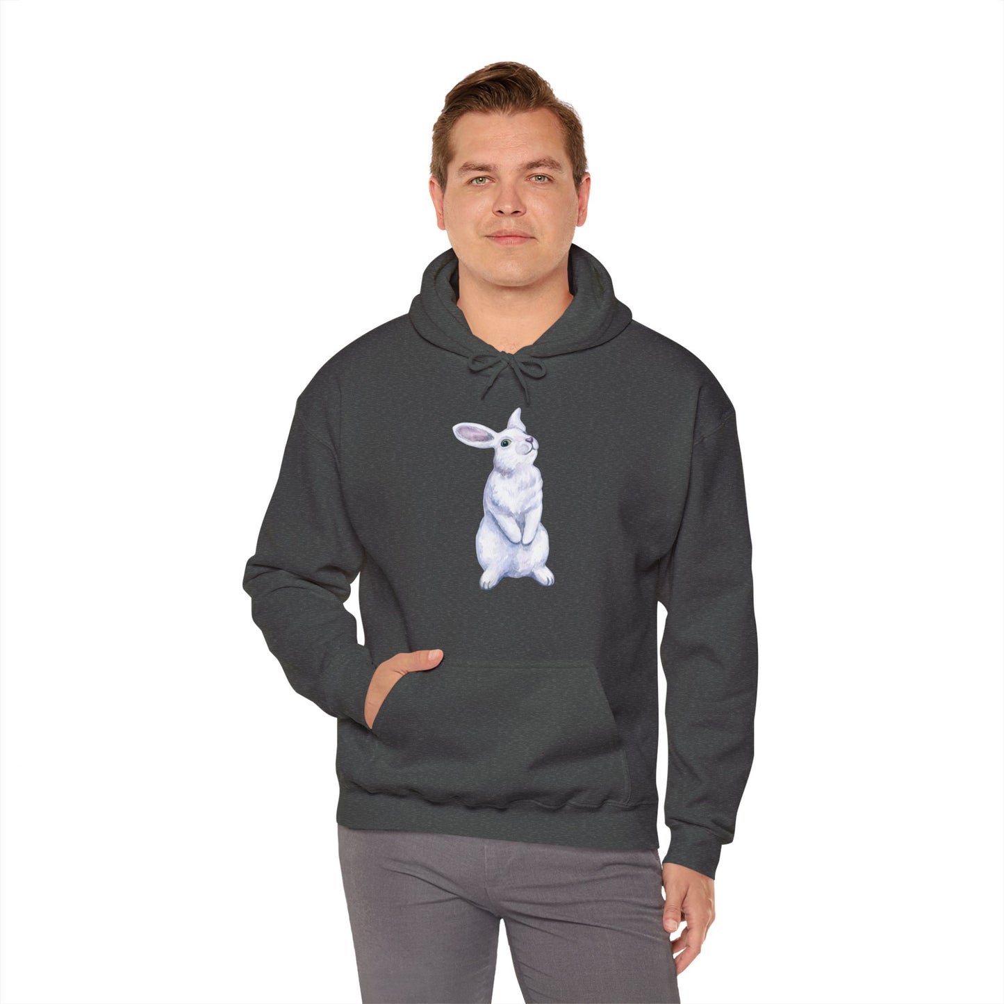 Folgen Sie dem weißen Kaninchen Hoodie - Unisex Heavy Blend™ Sweatshirt