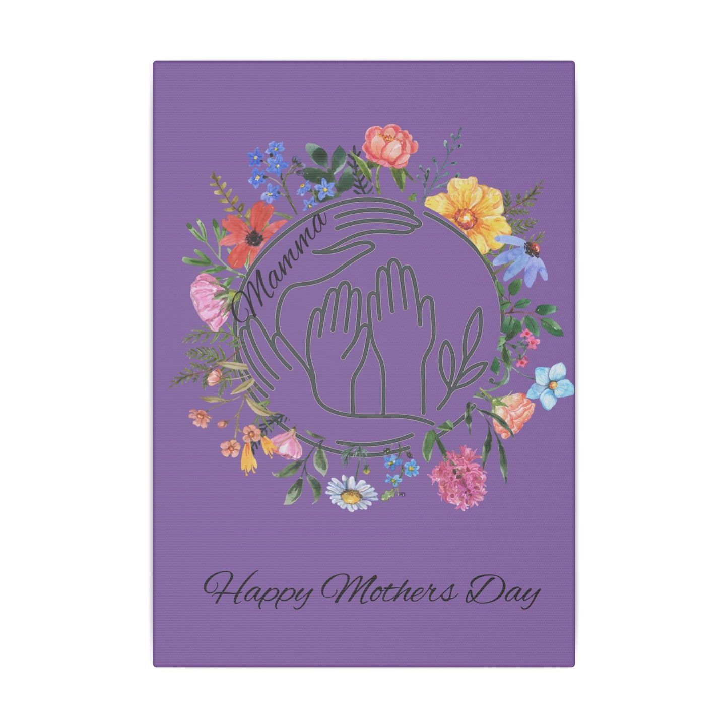 Floral Mother's Day Giclée Print Canvas - Celebrating Mums with Love