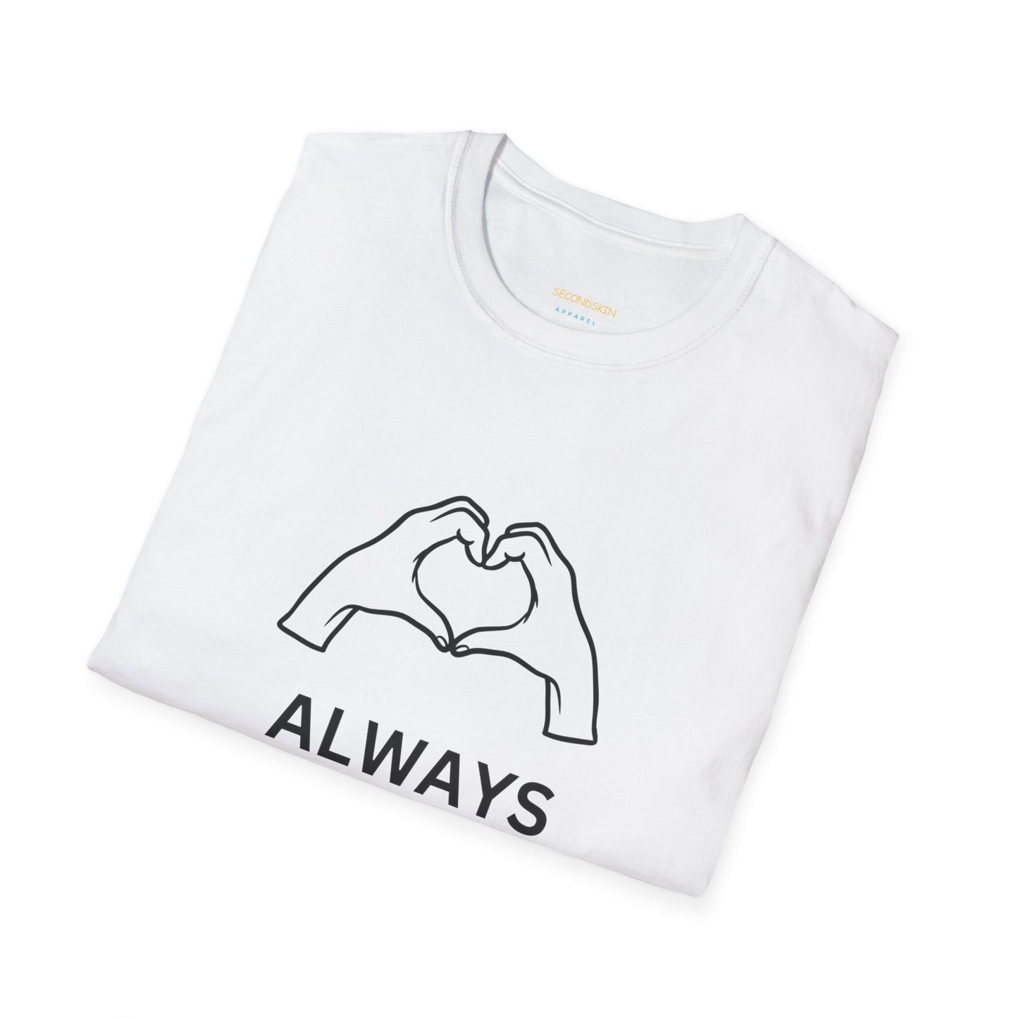 Blauw Unisex katoen Softstyle Paar blauw T-shirt voor mannen en vrouwen