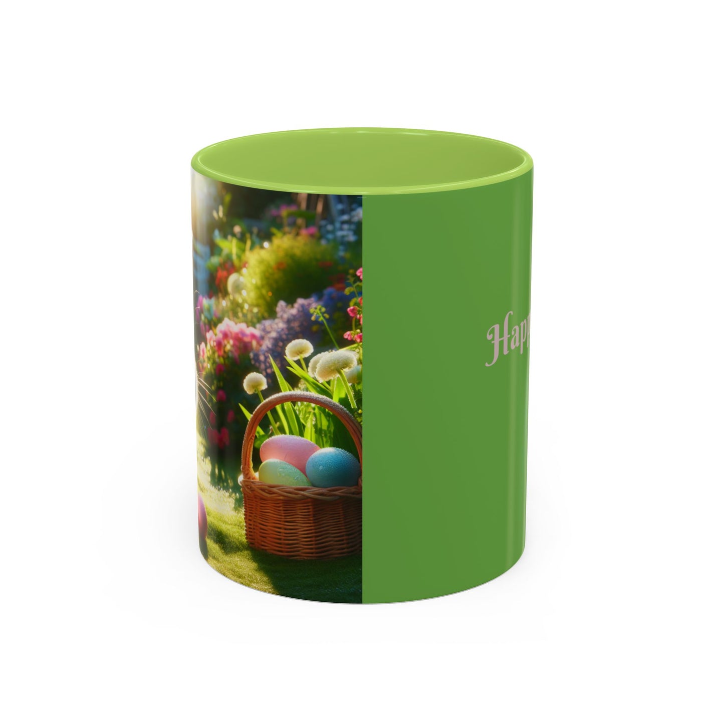 Happy Easter Accent Coffee Mug - 11 & 15oz - Perfect for Spring Celebrations