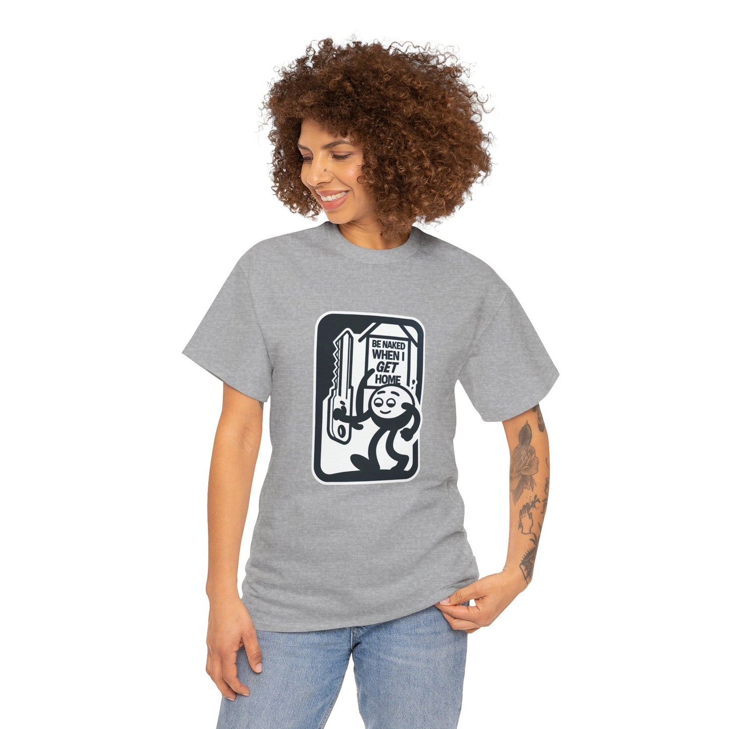 Funny Black Organic Cotton Tee
