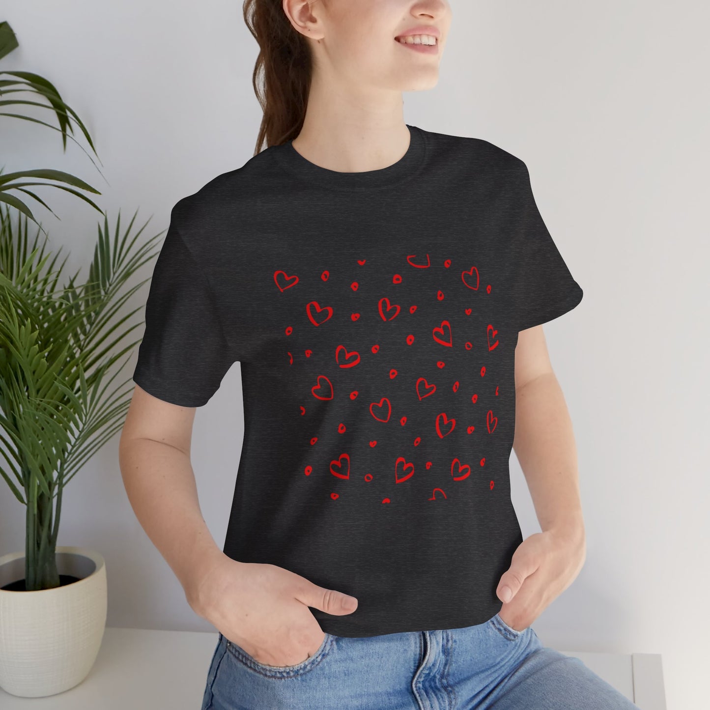 Camiseta de manga corta LoveTee Unisex Blanca