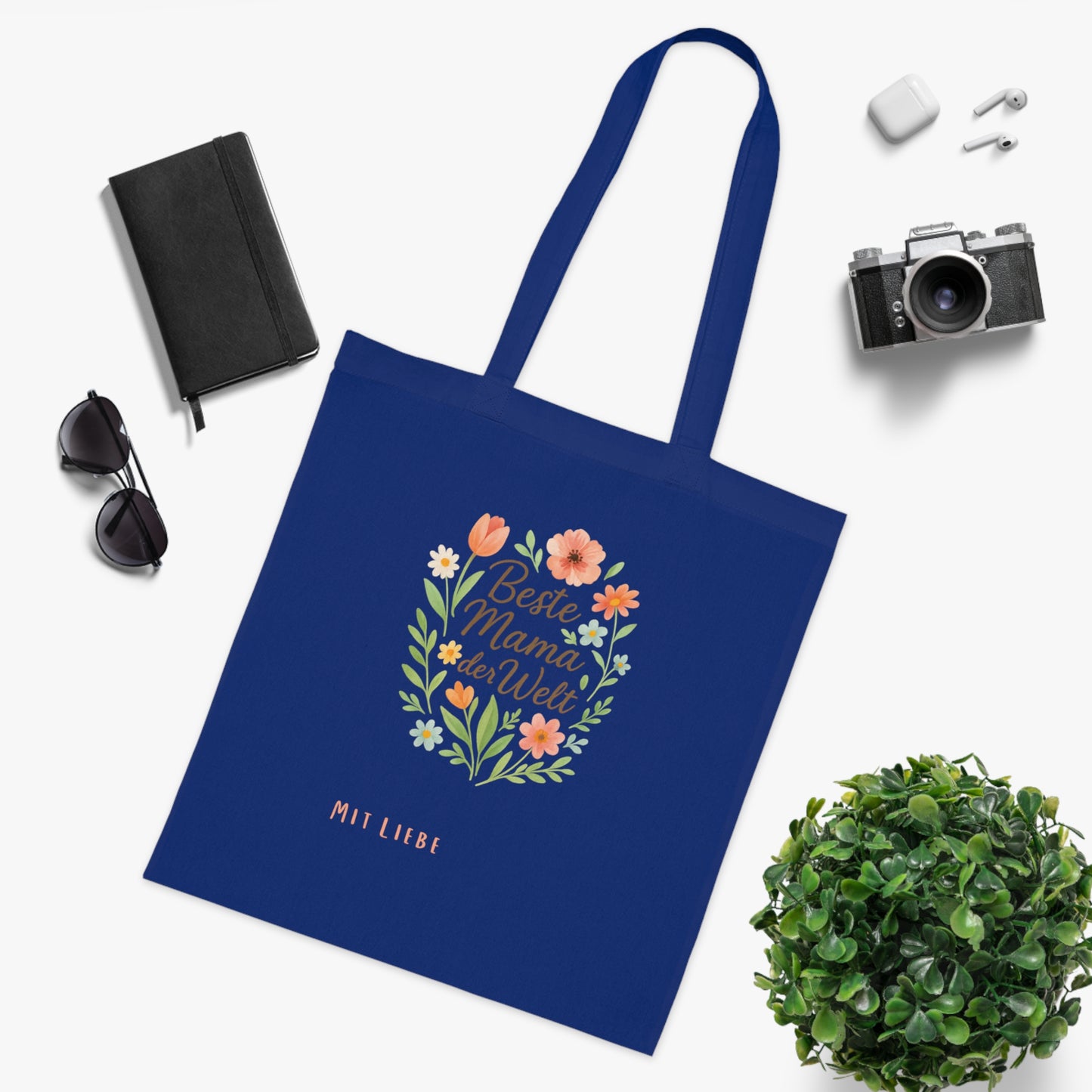 Personalized Mother's Day Cotton Tote Muttertag