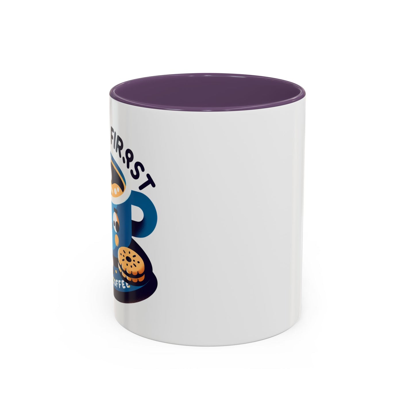 Mug à café amusant pour les amateurs de café - Design "Première Gorgée" (11/15oz)