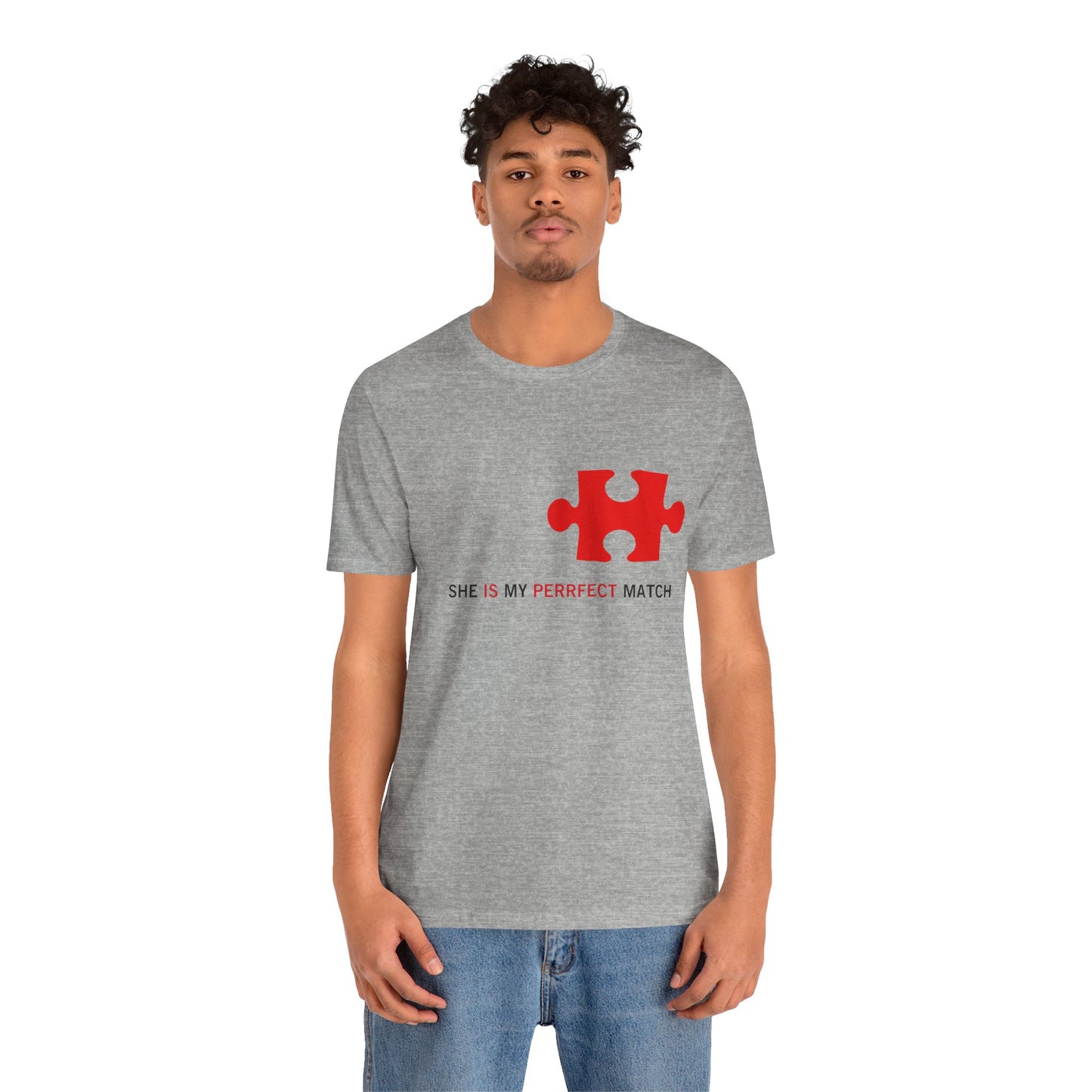 Herren Jersey Kurzarm passende Paar T-Shirt