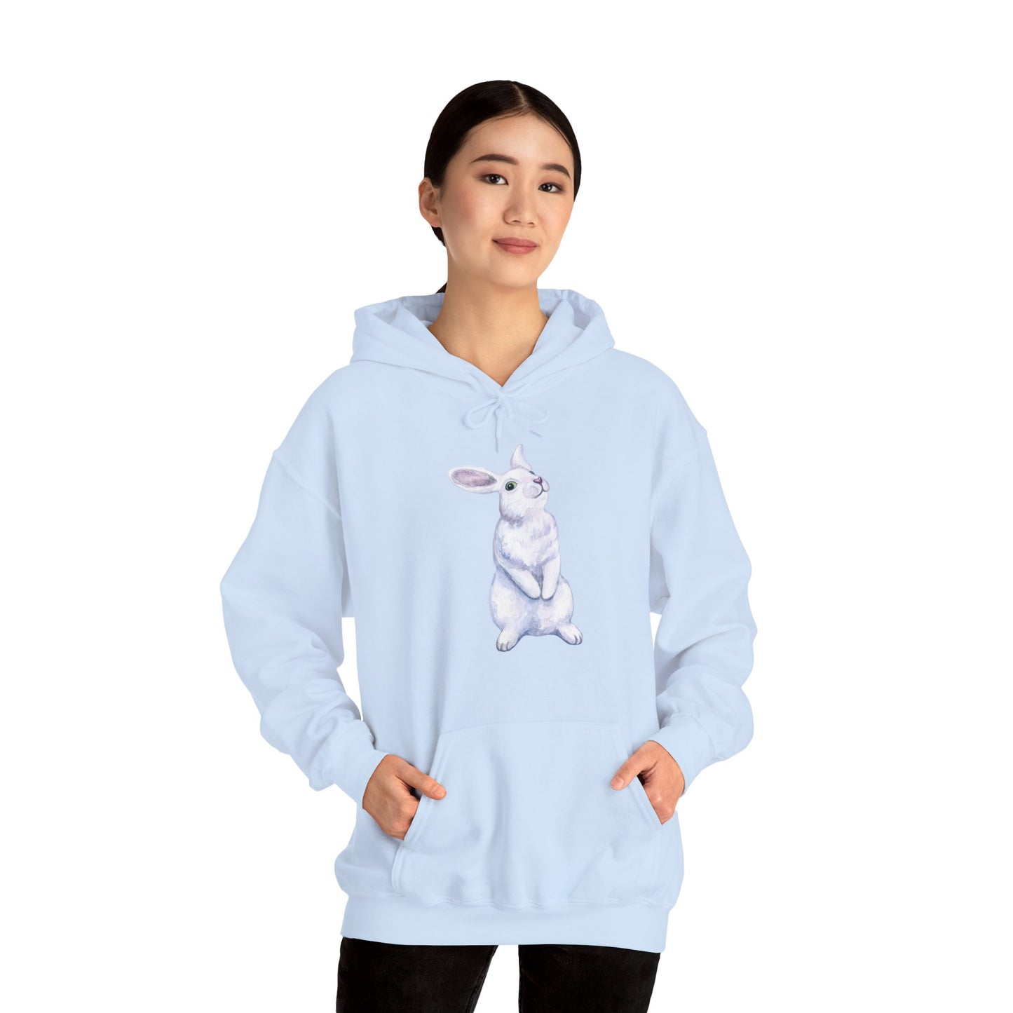 Folgen Sie dem weißen Kaninchen Hoodie - Unisex Heavy Blend™ Sweatshirt