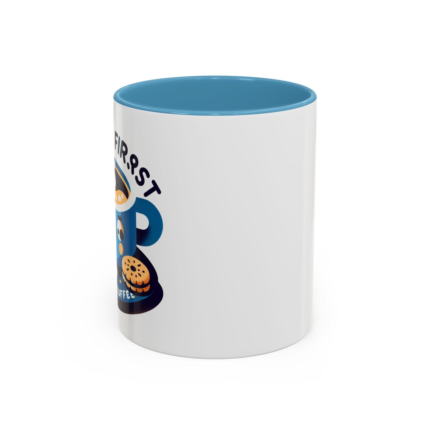 Mug à café amusant pour les amateurs de café - Design "Première Gorgée" (11/15oz)