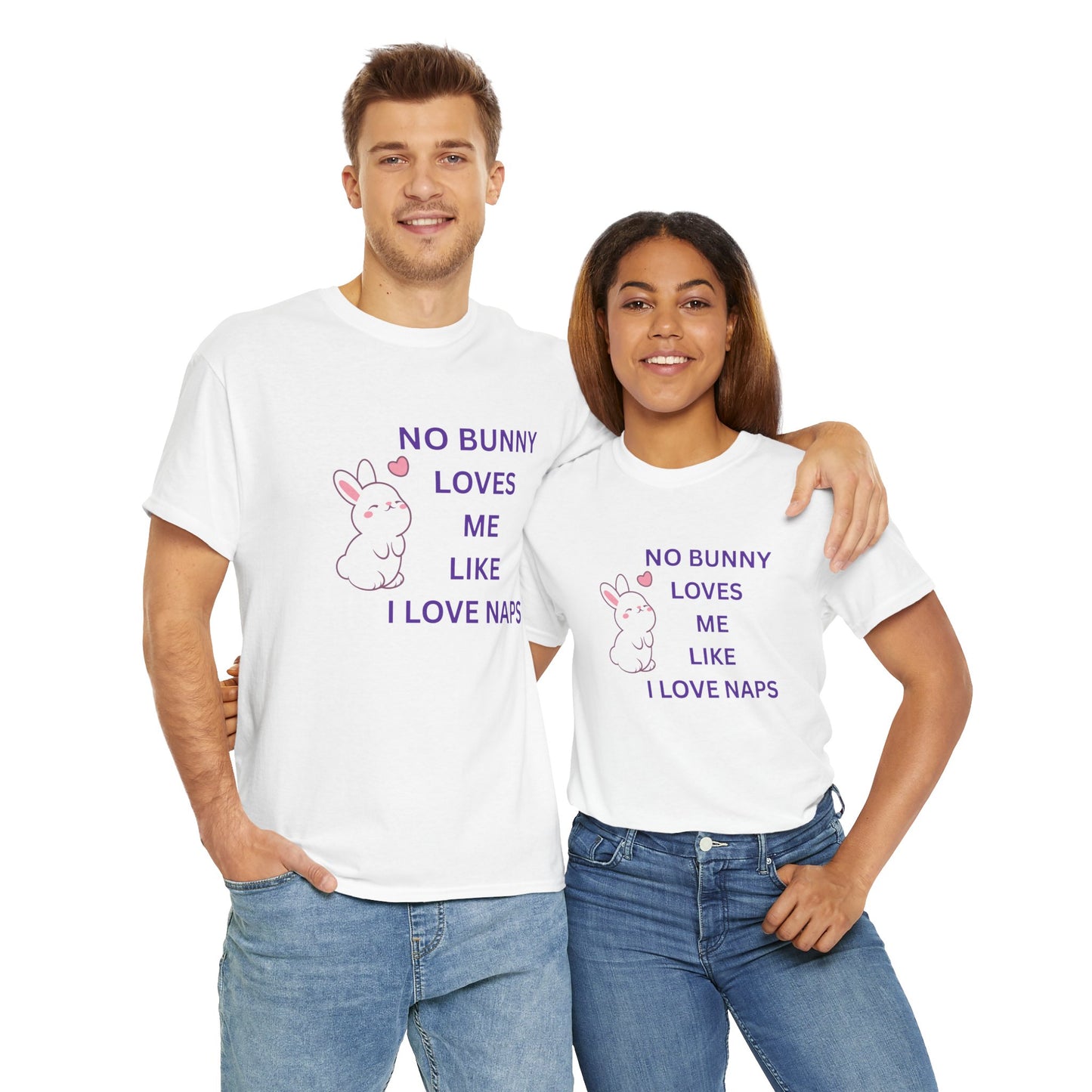 Funny Bunny Nap Lover Unisex Heavy Cotton Tee