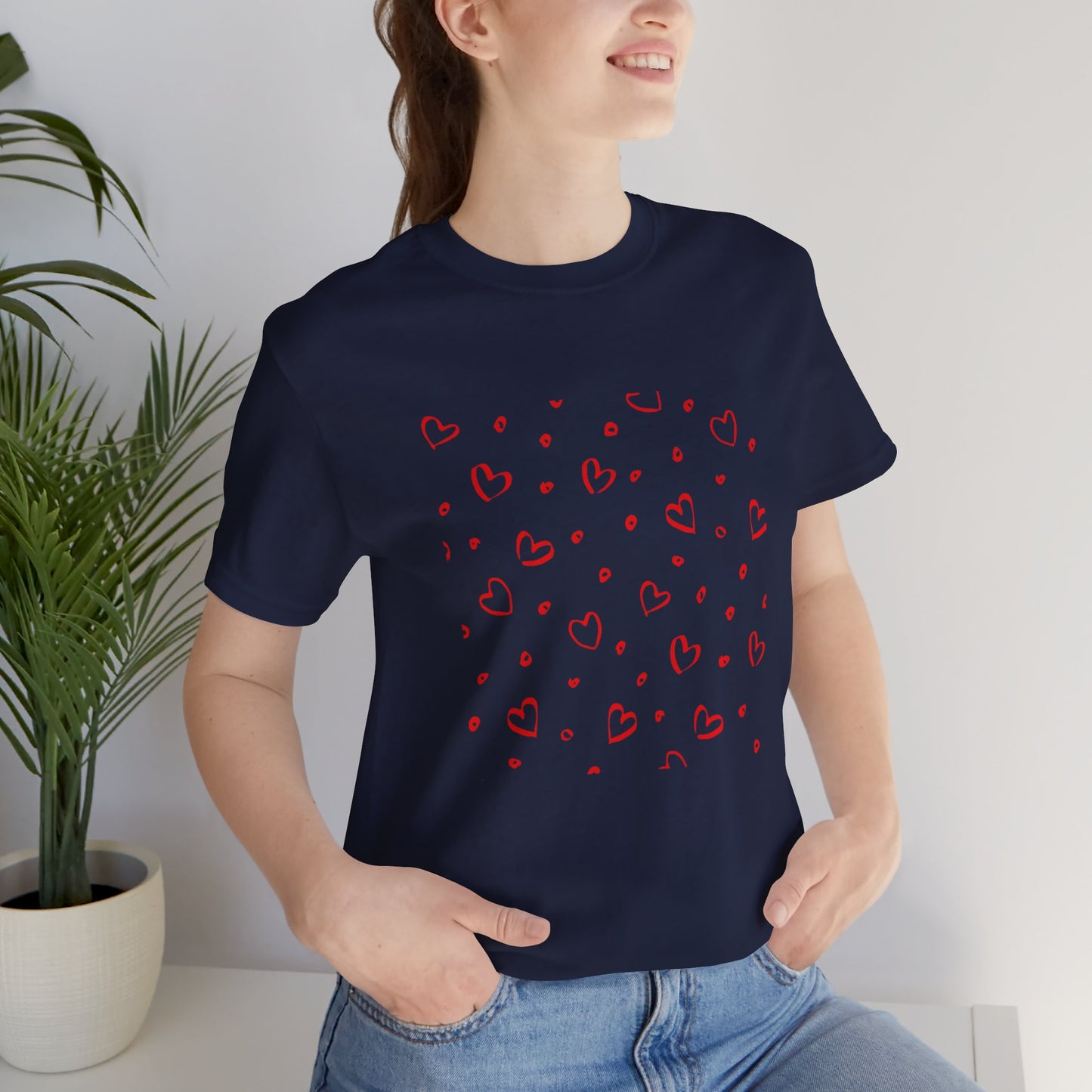 Camiseta de manga corta LoveTee Unisex Blanca
