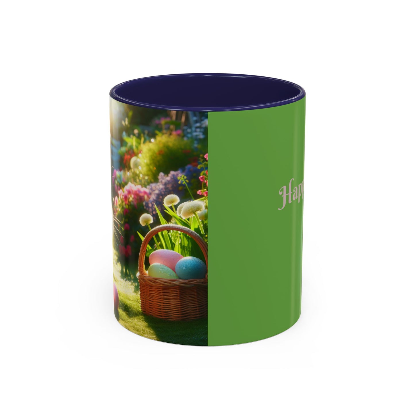 Happy Easter Accent Coffee Mug - 11 & 15oz - Perfect for Spring Celebrations