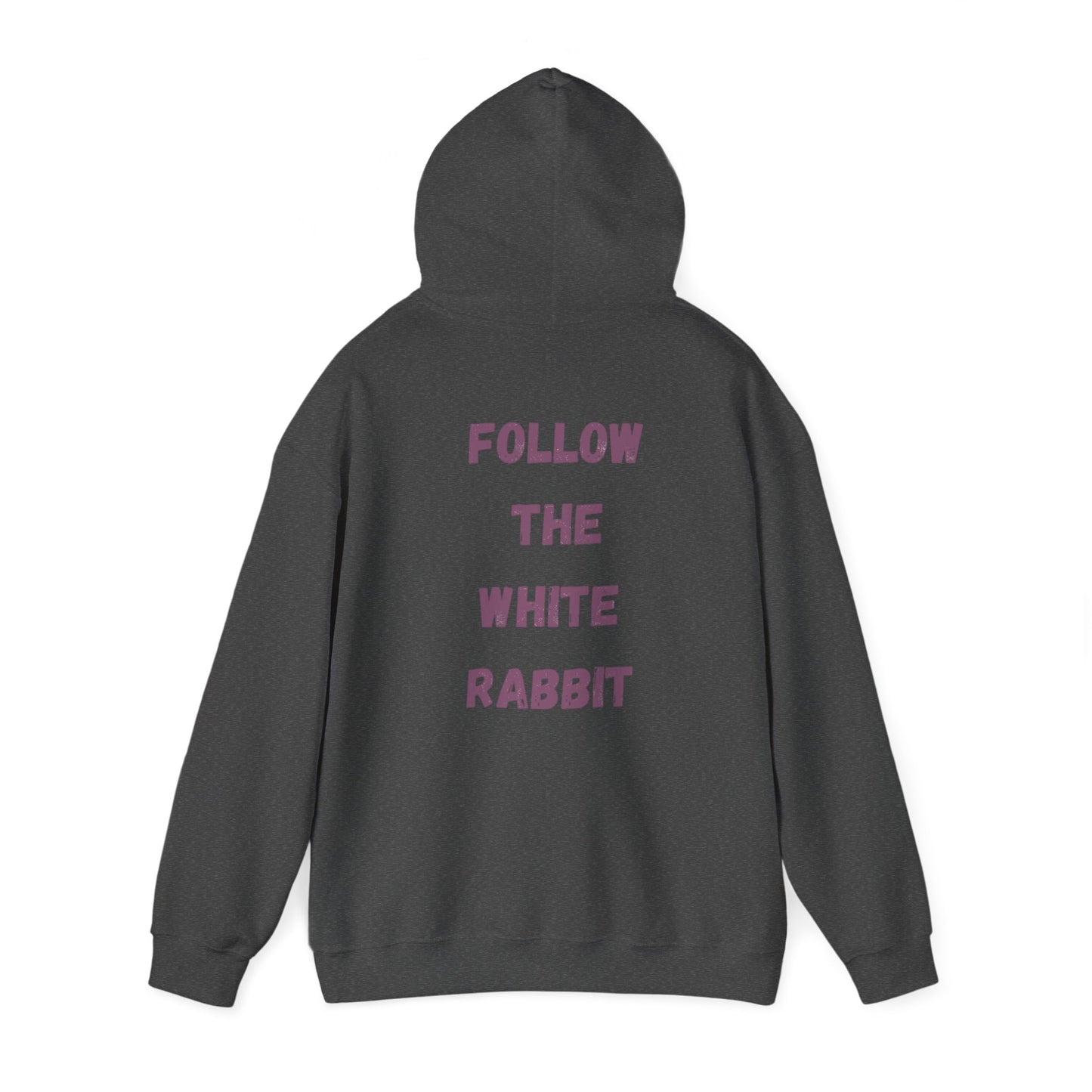 Folge dem weißen Hasen Unisex Heavy Blend Hoodie