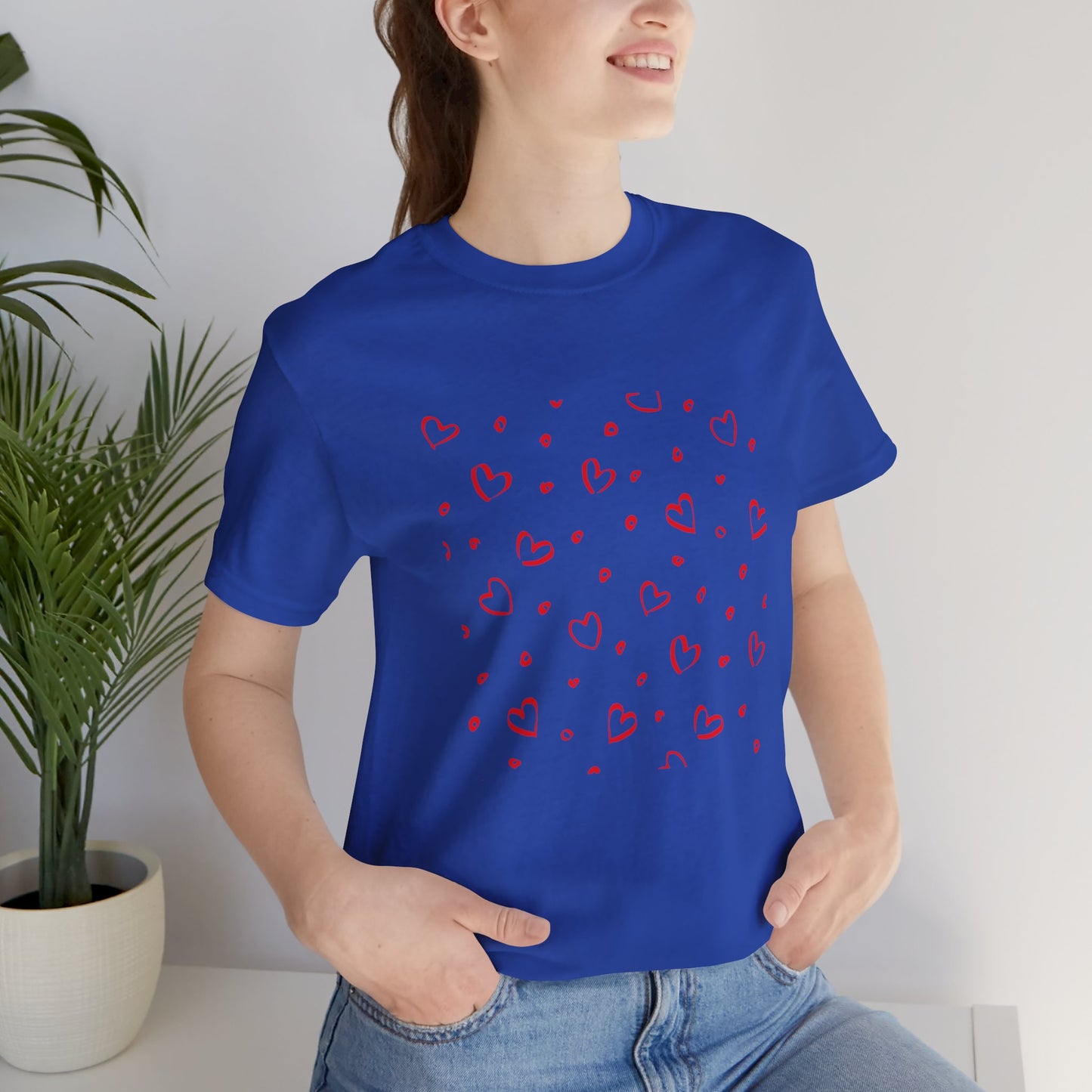 Camiseta de manga corta LoveTee Unisex Blanca
