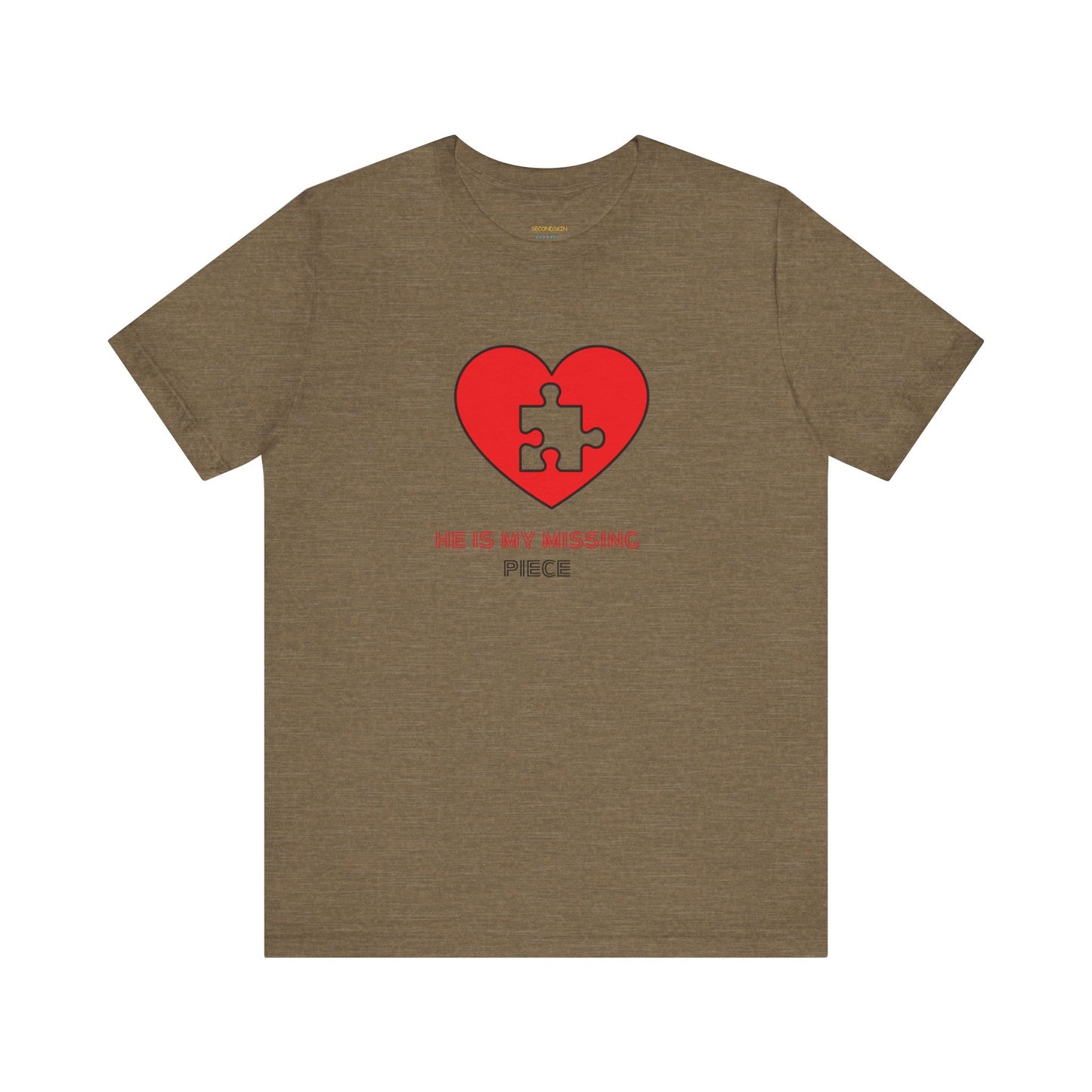 Weißes Unisex-Jersey-T-Shirt mit kurzen Ärmeln für Paare