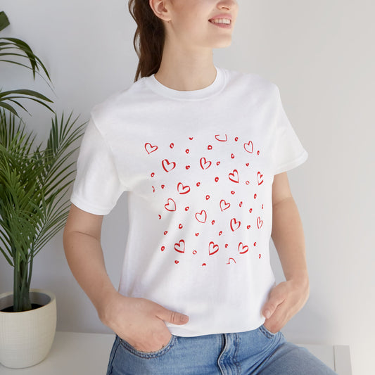 Camiseta de manga corta LoveTee Unisex Blanca
