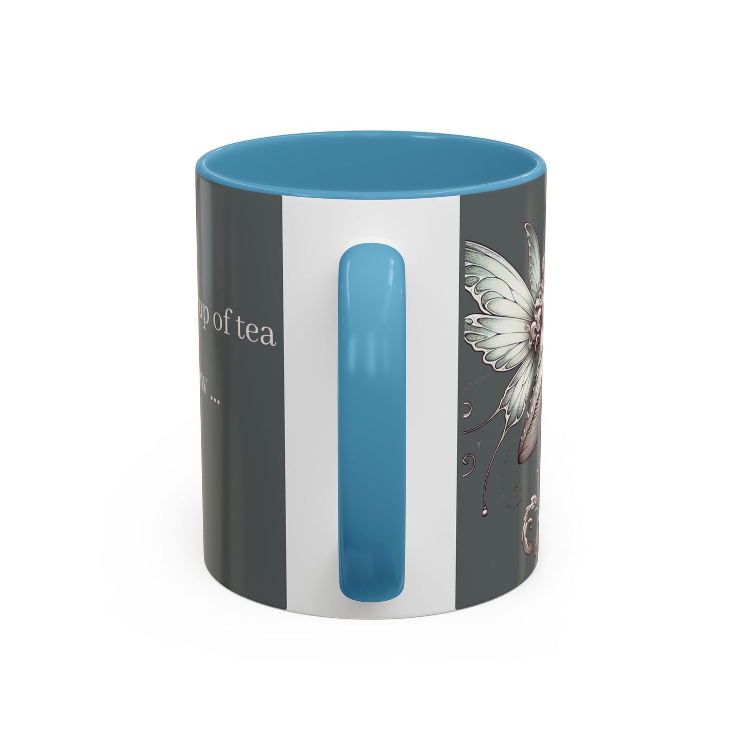 Lustige Akzent-Kaffeetasse - 'Du warst meine Tasse Tee, aber ich trinke jetzt Champagner' - Perfektes Geschenk für Weinliebhaber
