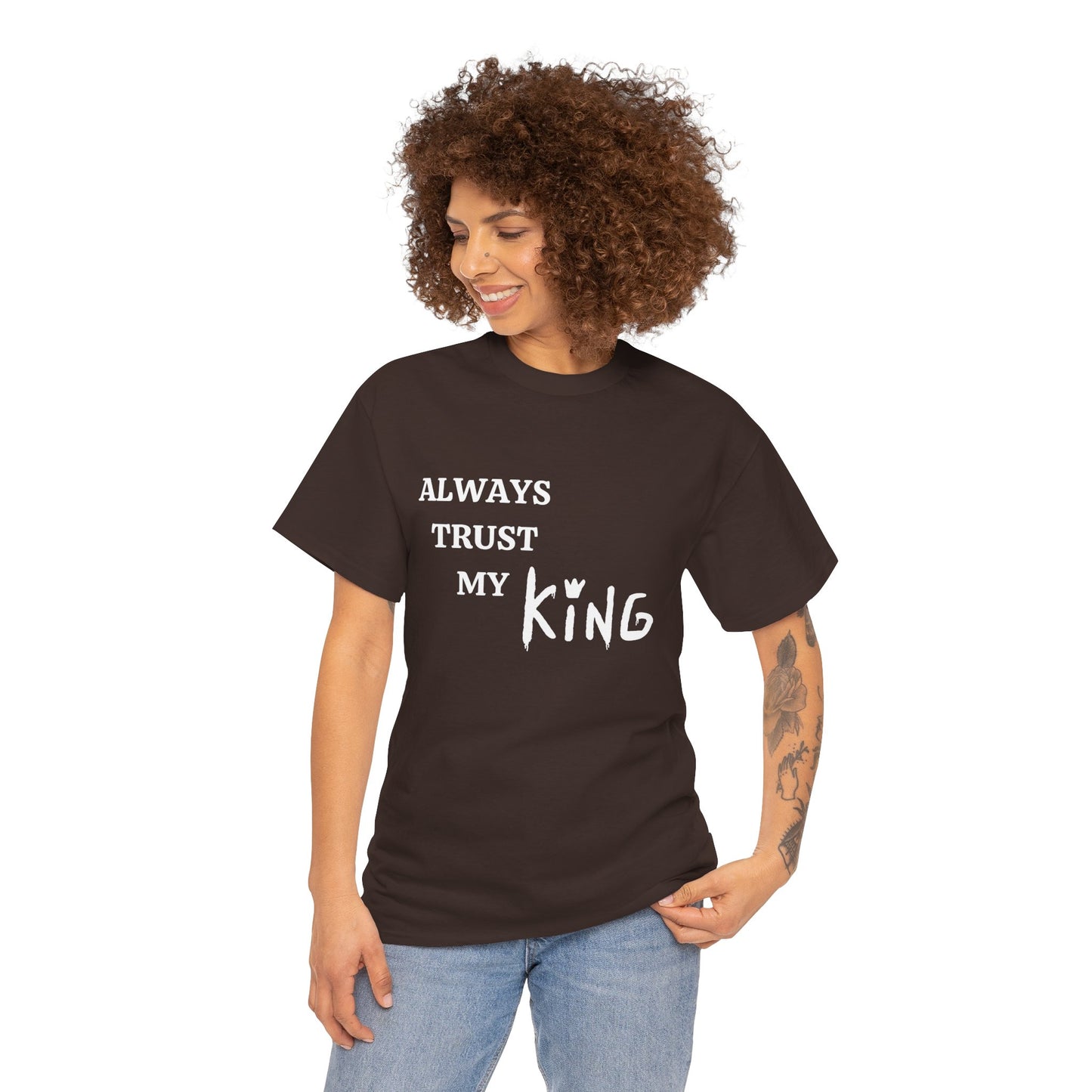 T-shirt Couple Assorti - T-shirt en Coton Épais Unisexe Amusant