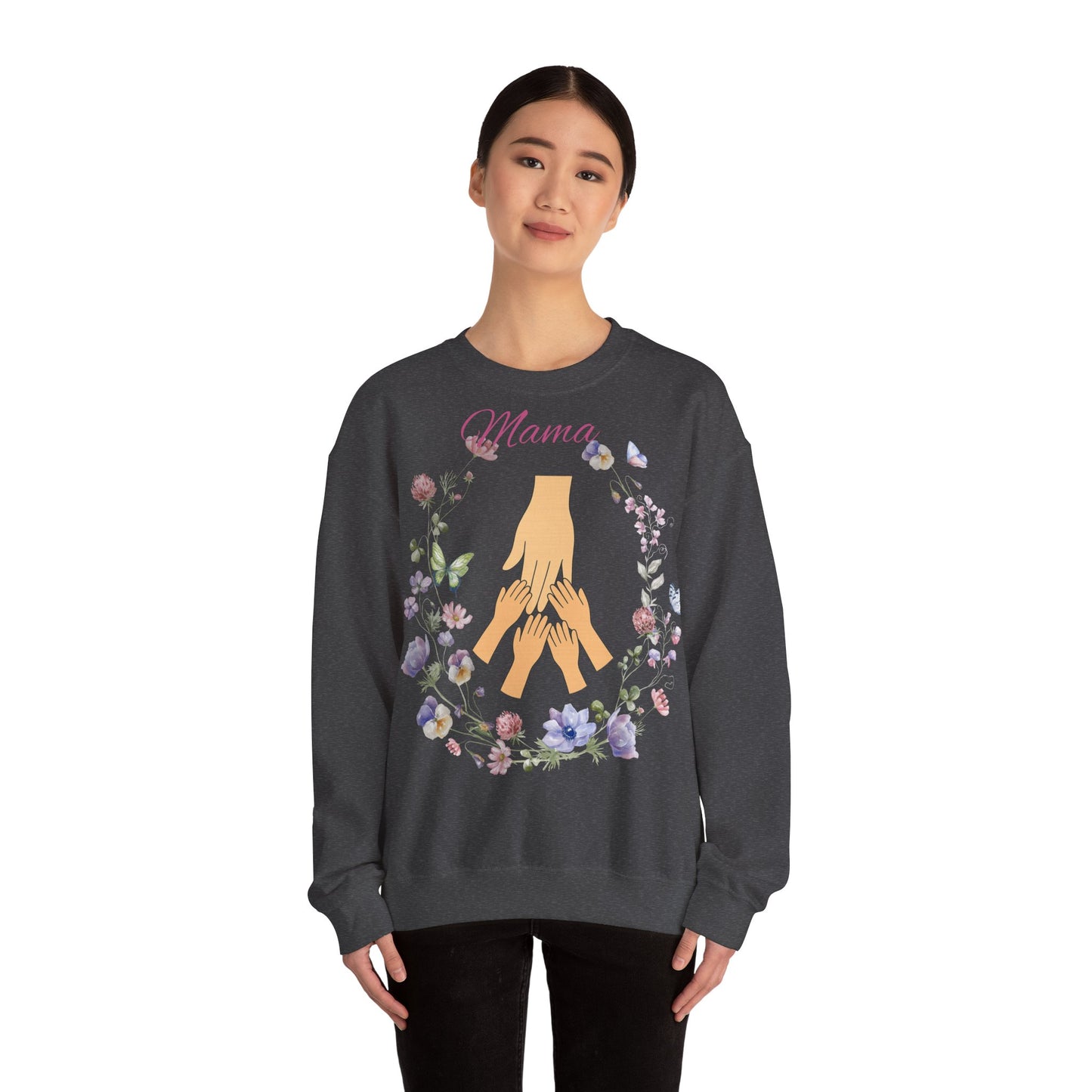 Floral Mama Crewneck Sweatshirt - Perfect Gift for Mother's Day