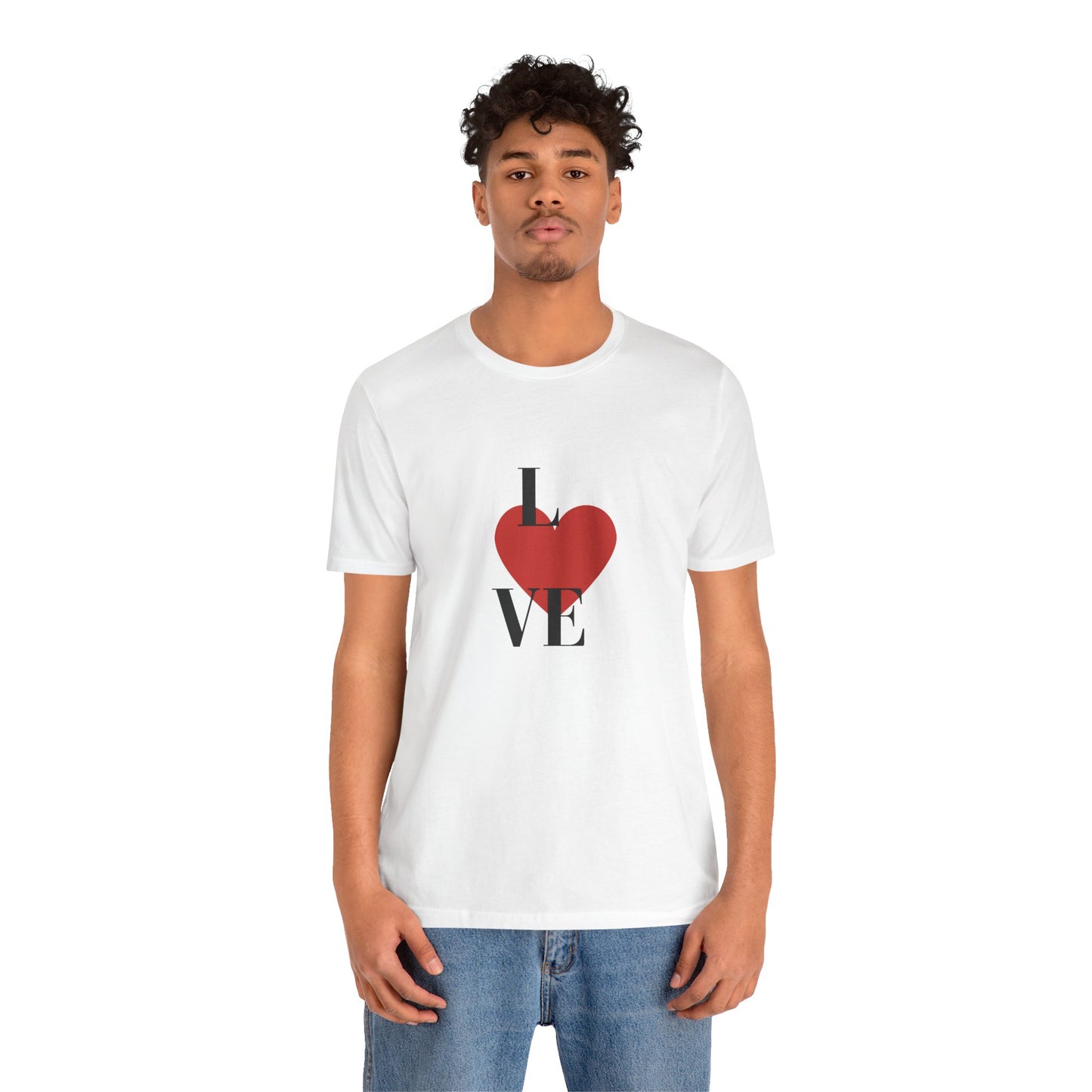 White Cotton Unisex Jersey Short Sleeve  Tee