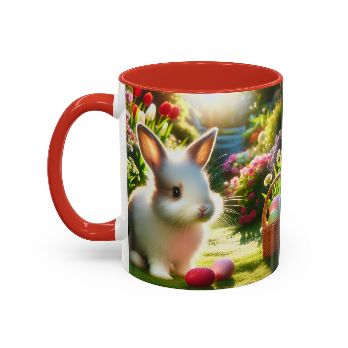 Happy Easter Accent Coffee Mug - 11 & 15oz - Perfect for Spring Celebrations