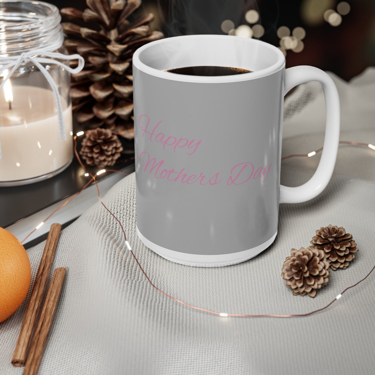 Personalized Mama Mug - Happy Mother's Day Gift - Floral Ceramic Coffee Cup