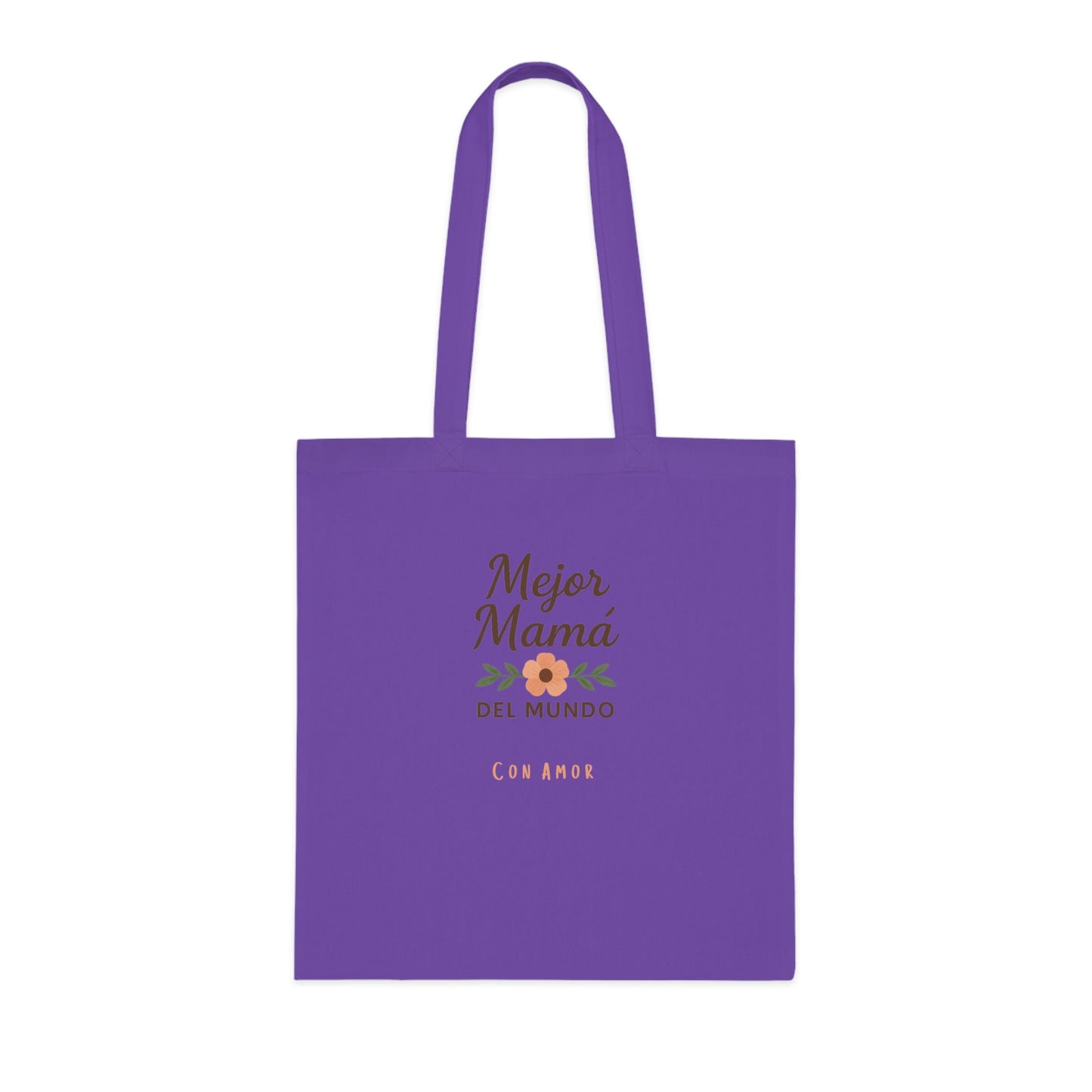 Best Mom Cotton Tote Bag | Floral Design | Perfect for Mother’s Day