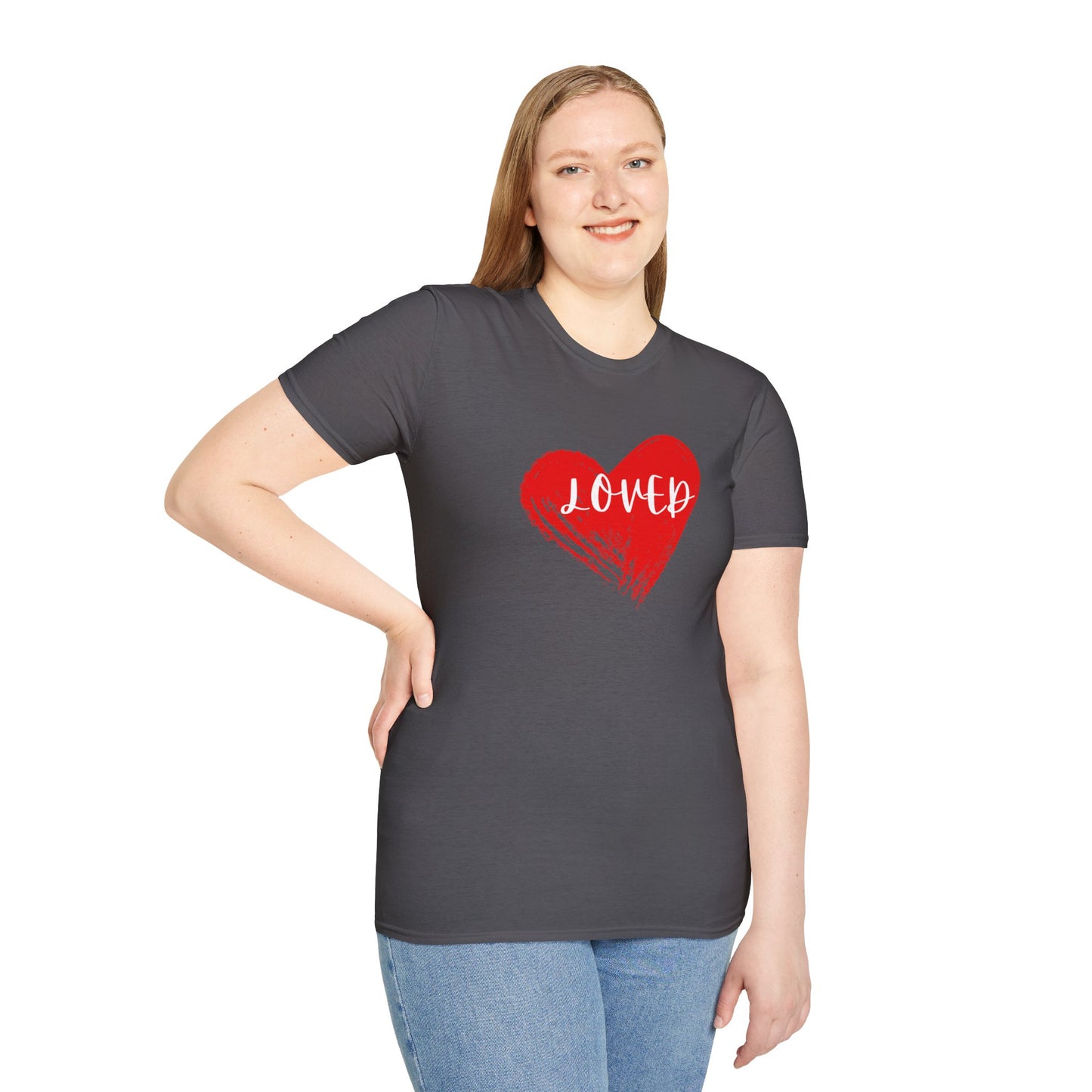 Camiseta unisex blanca Softstyle para hombre y mujer talla M 