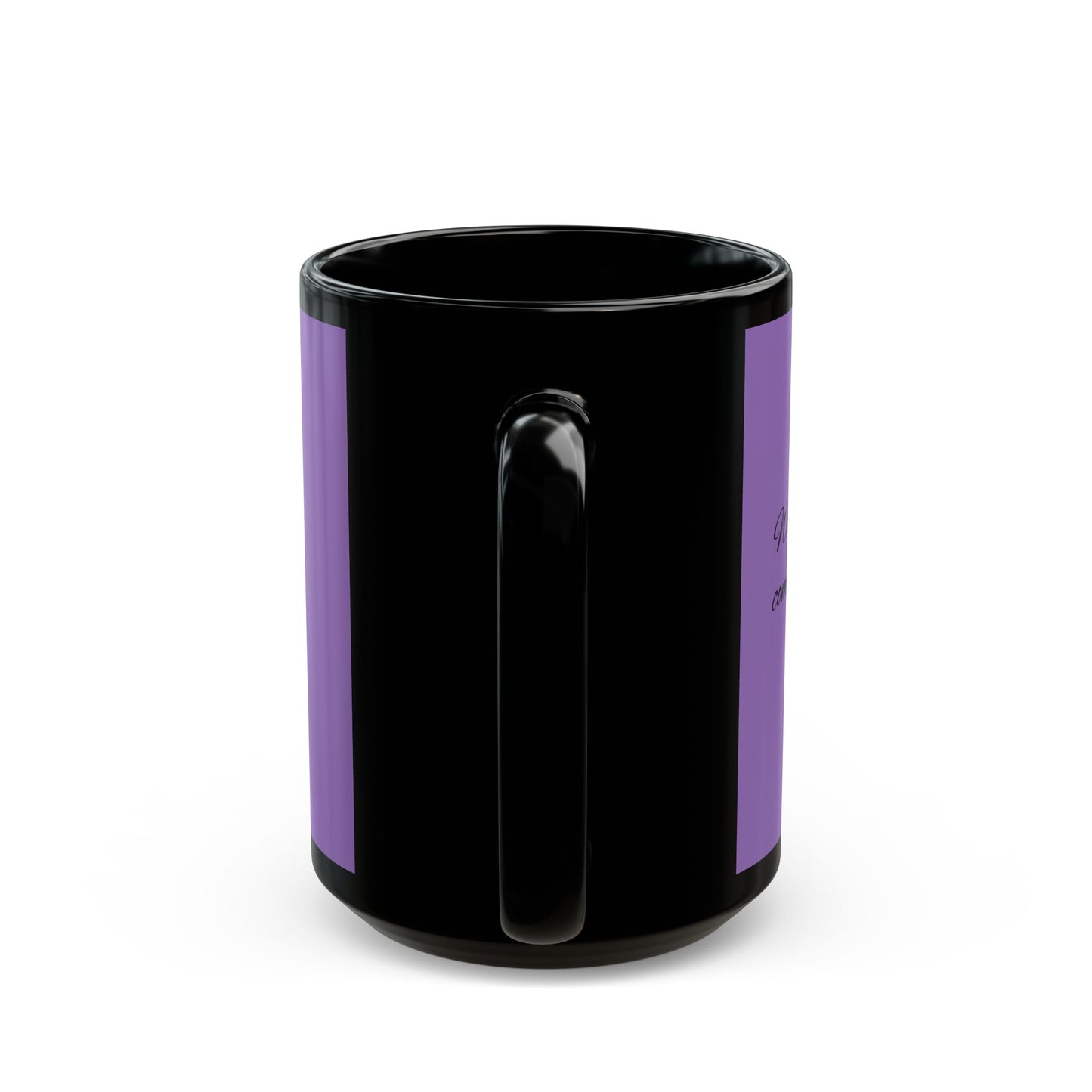 Inspirierende schwarze Tasse - 11oz & 15oz - 'Was wäre, wenn es doch...?' Kaffeetasse