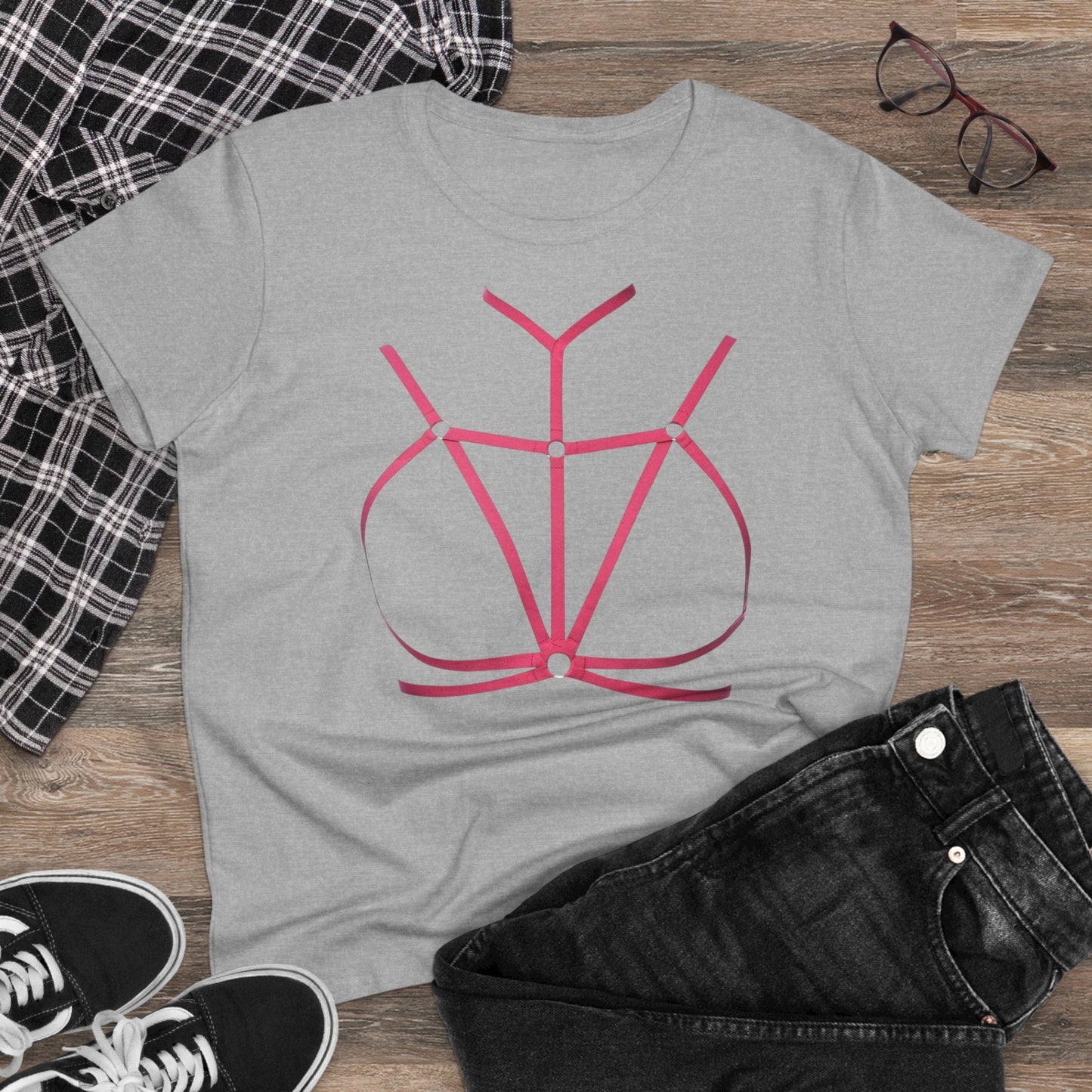 Damen T-Shirt Lässiges Baumwoll-Tee