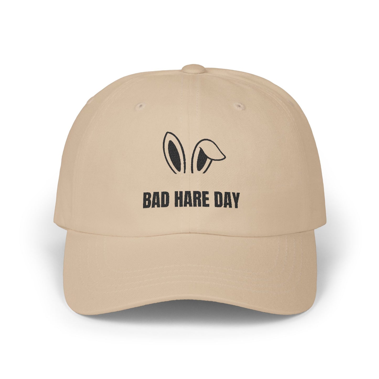 Umweltfreundliche klassische Dad-Cap - 'Bad Hare Day' Design für lässigen Stil