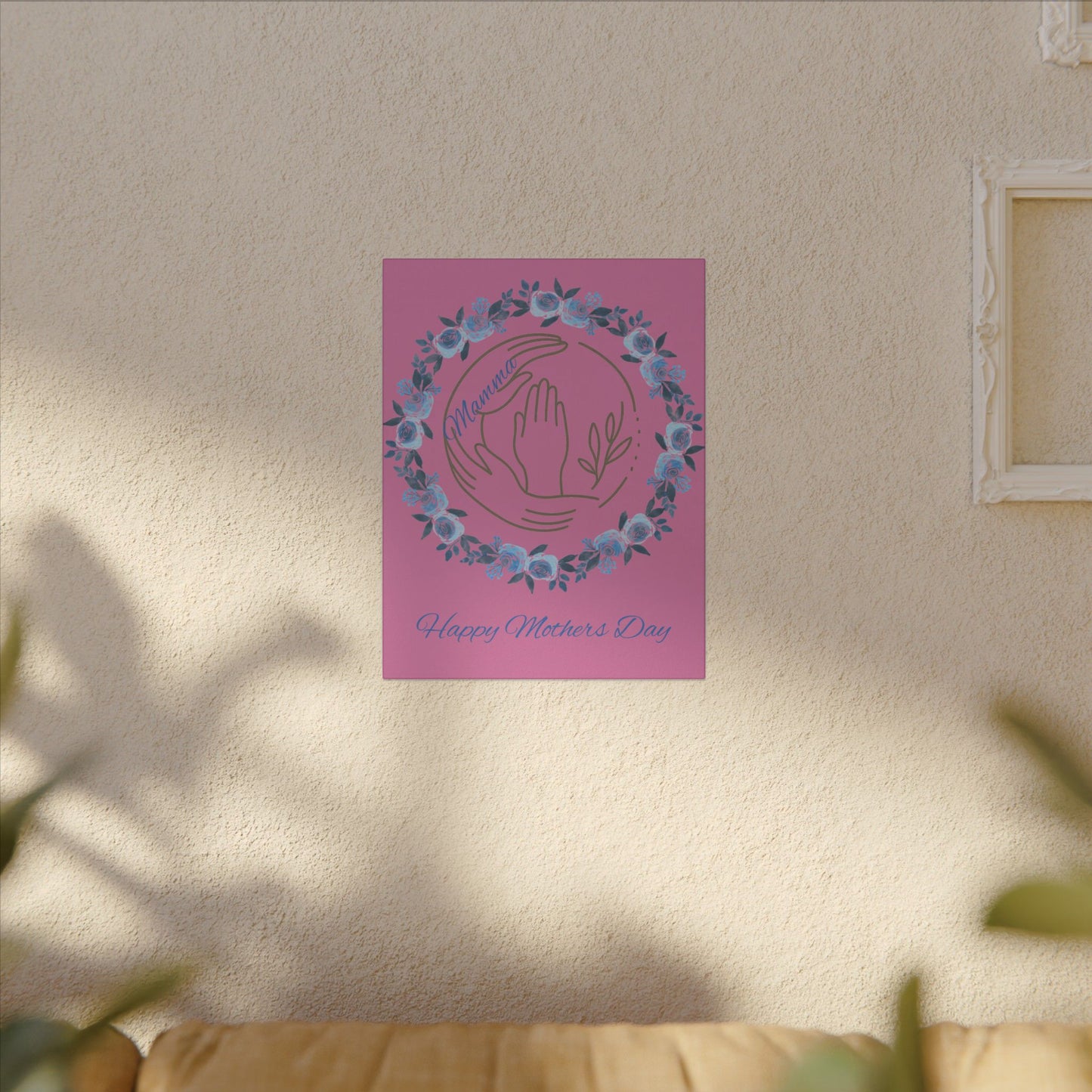 Mother's Day Giclée Print Canvas - Floral Hands Design