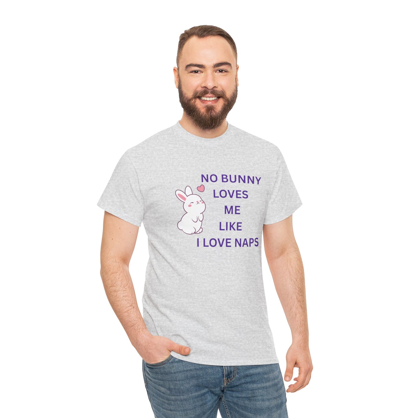 Funny Bunny Nap Lover Unisex Heavy Cotton Tee