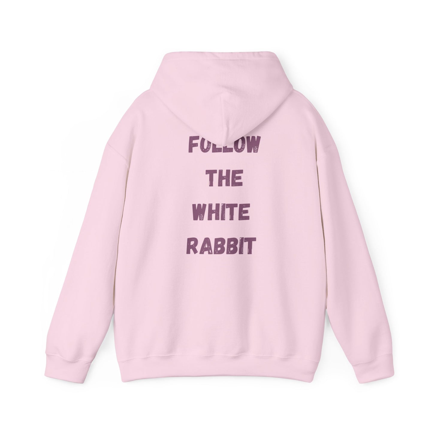 Folge dem weißen Hasen Unisex Heavy Blend Hoodie
