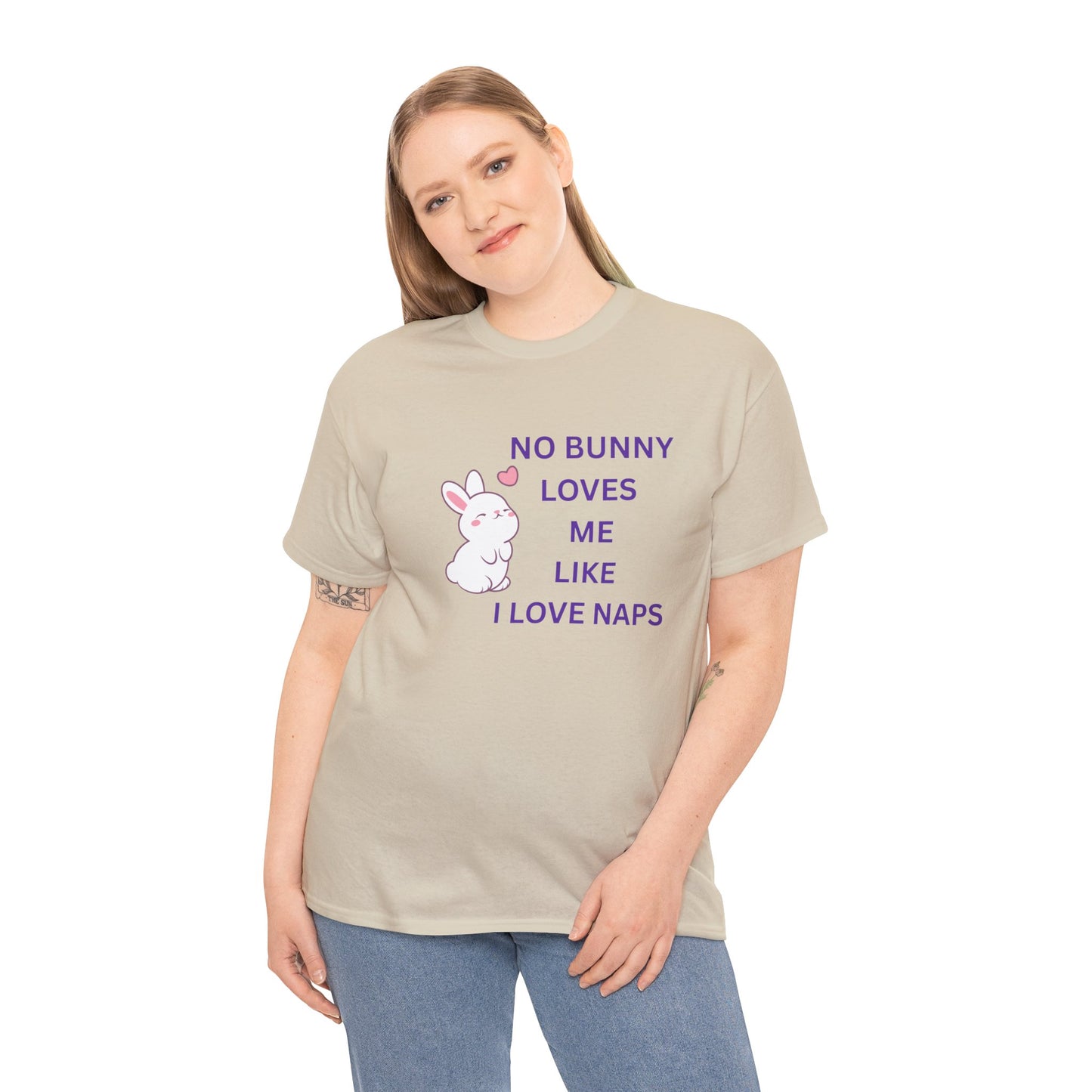 Funny Bunny Nap Lover Unisex Heavy Cotton Tee