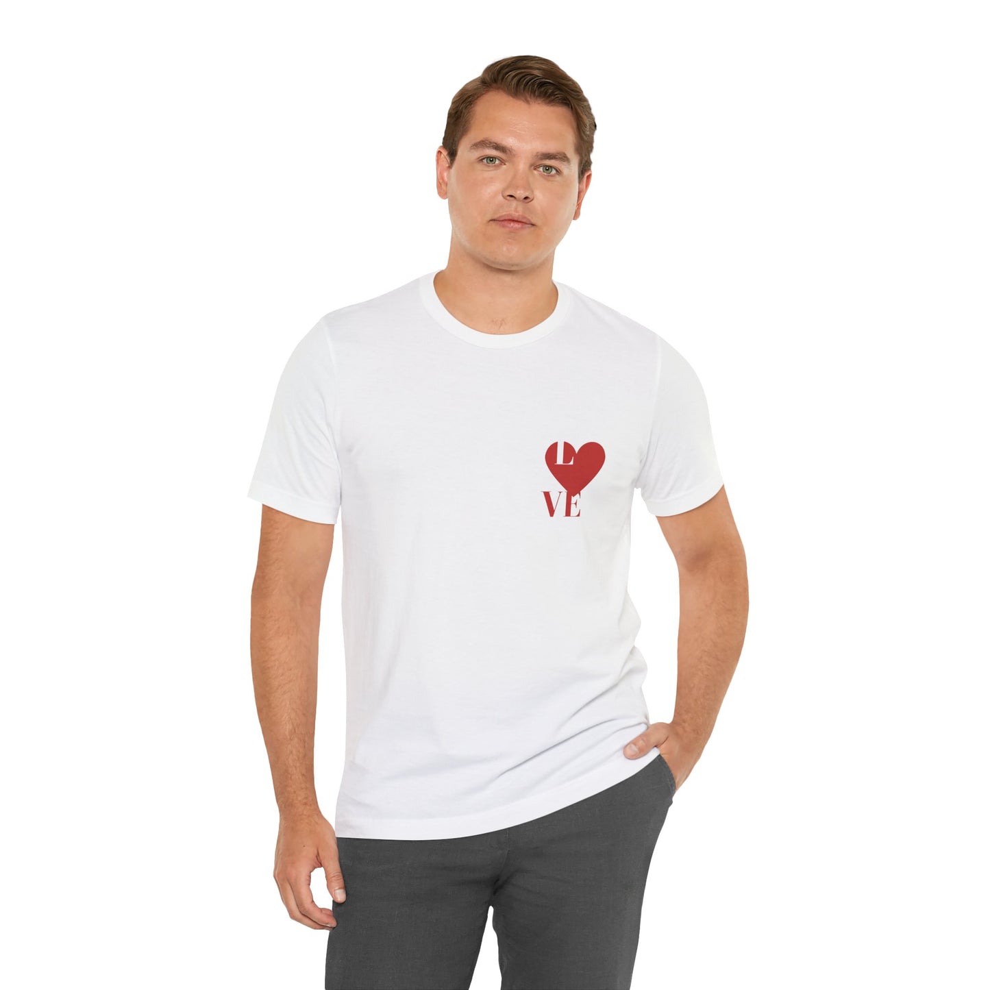 White Unisex Jersey Short Sleeve  Tee